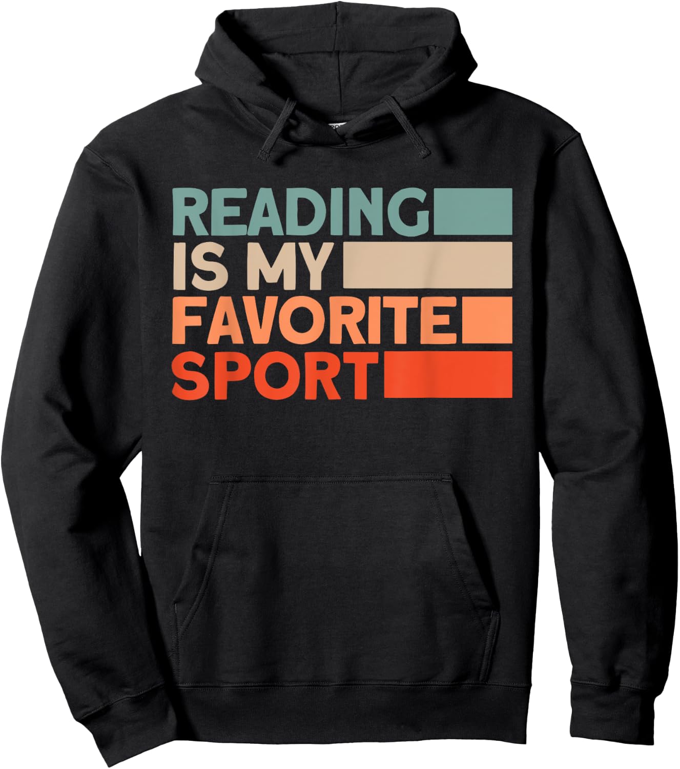 Reading Is My Favorite Sport Bookworm Hoodie - Hoodie | Black