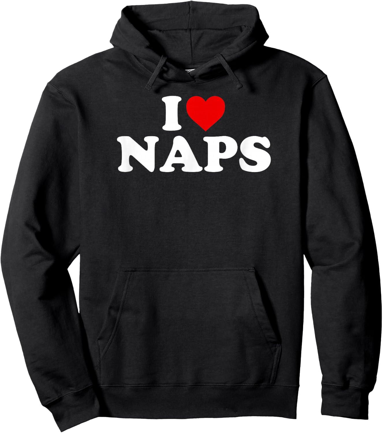 I Love Naps - Heart Hoodie - Hoodie | Black