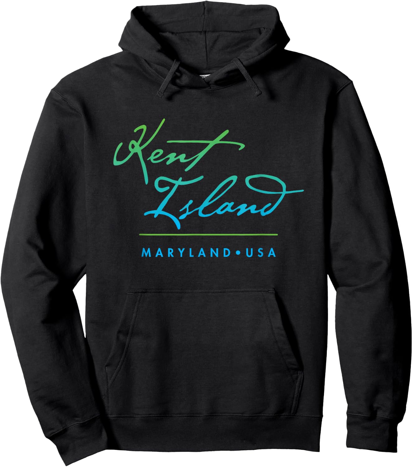 Kent Island Maryland Hoodie - Hoodie | Black