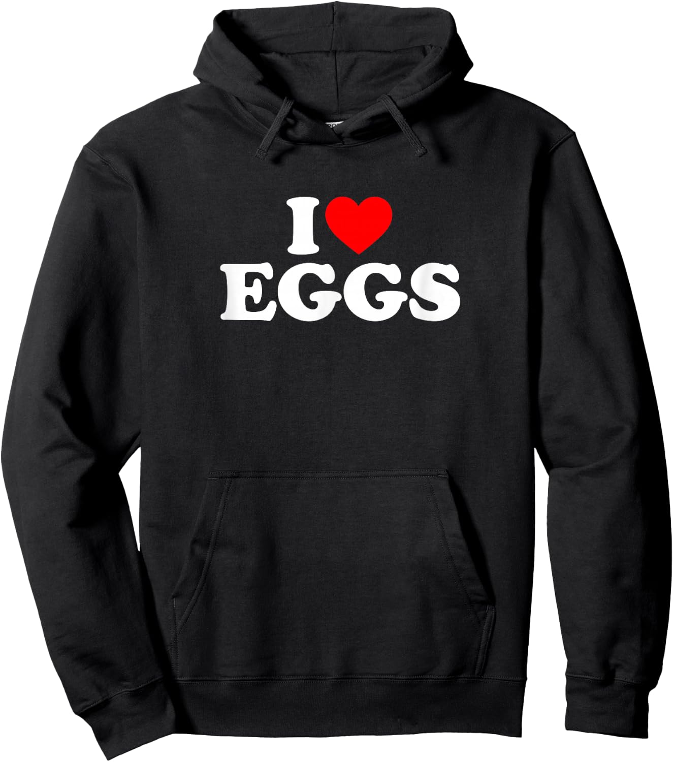 I Love Eggs Hoodie - Hoodie | Black