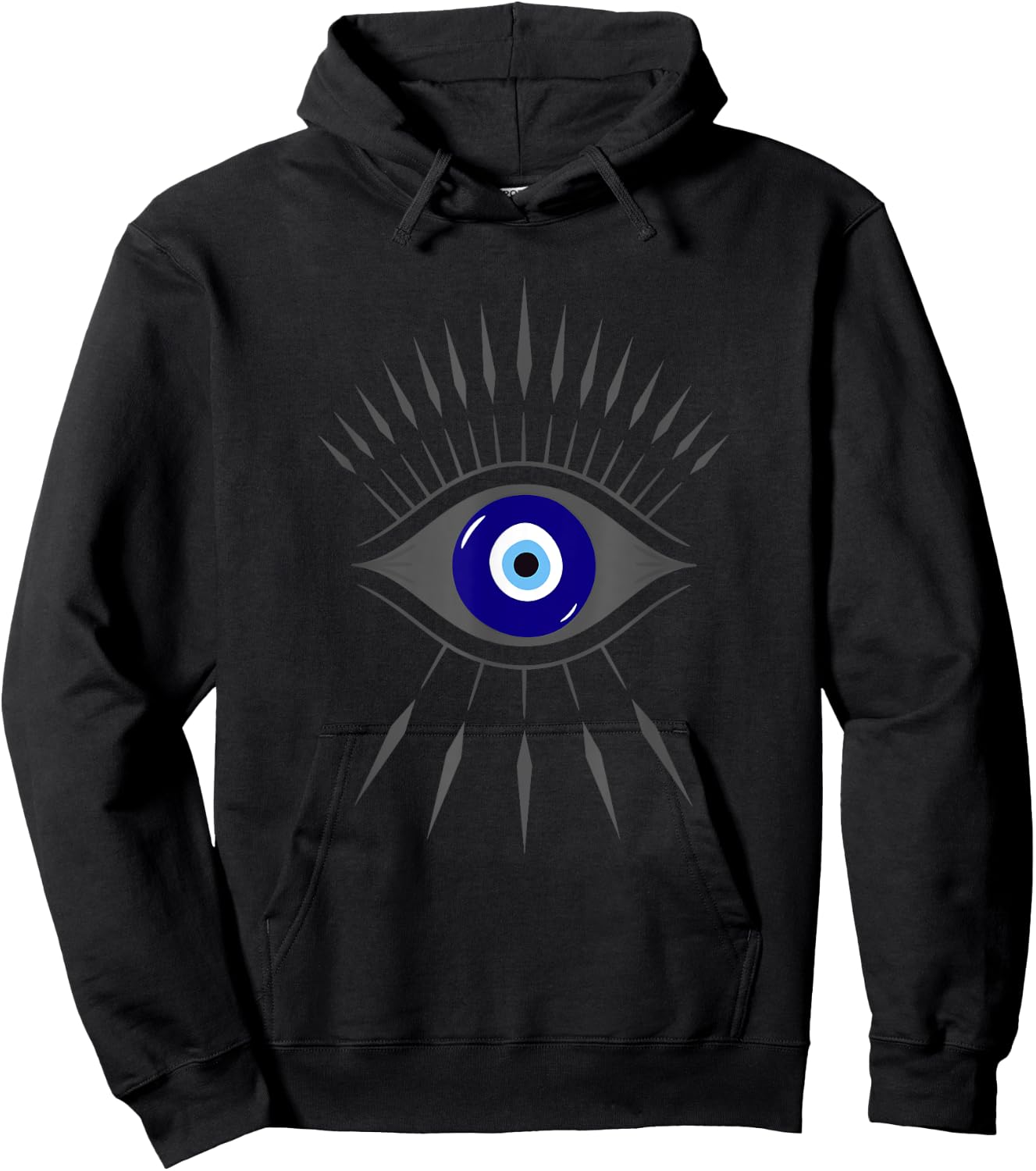 The Evil Eye and Curse Protection Third Eye Graphic Hoodie - Hoodie | Black