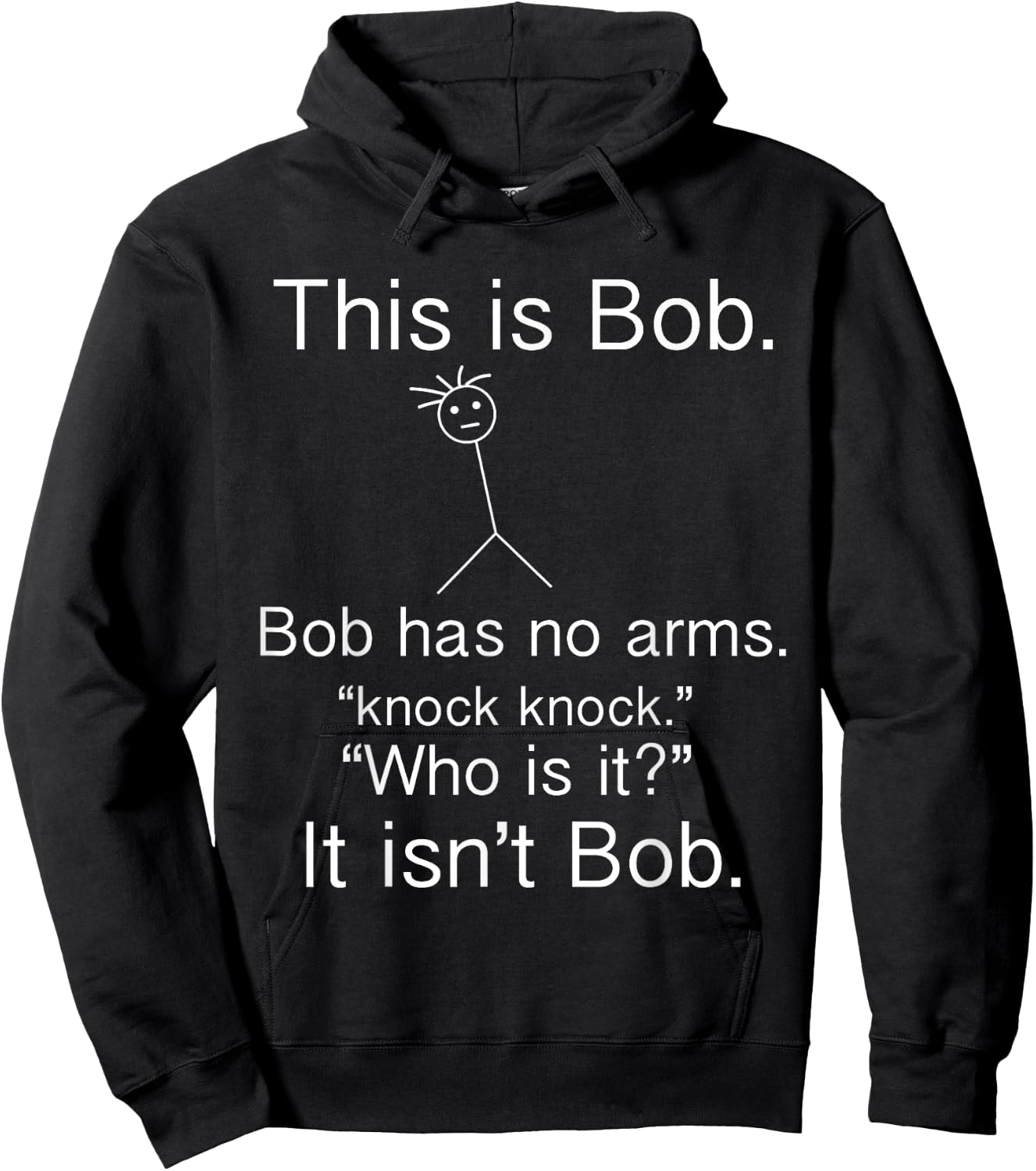 This is Bob - Knock Knock Joke Funny Hoodie - Hoodie | Black