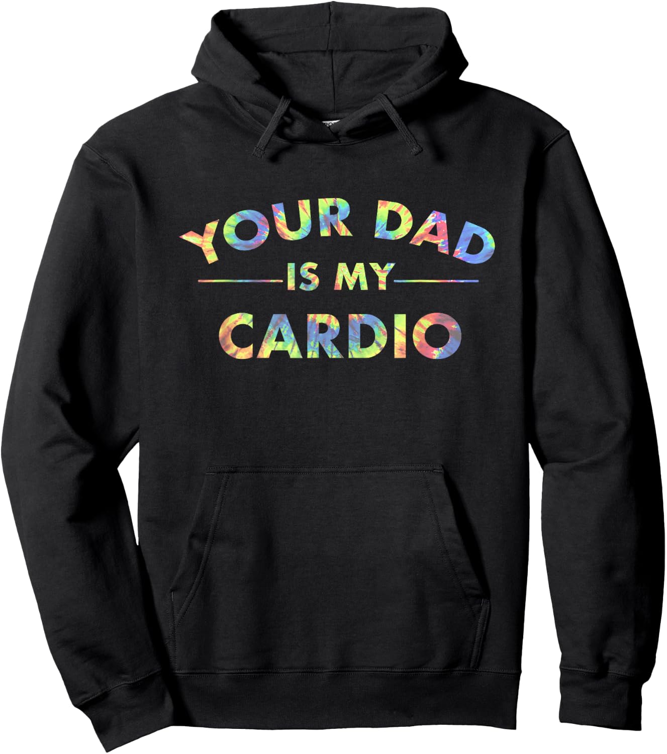 Your Dad Is My Cardio Funny DILF Workout Gym Women Hoodie - Hoodie | Black