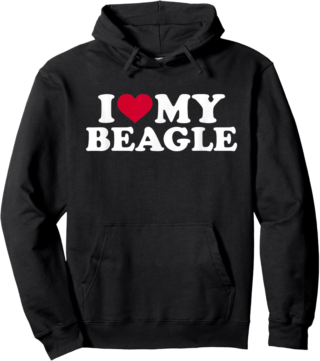 I love my Beagle Hoodie - Hoodie | Black