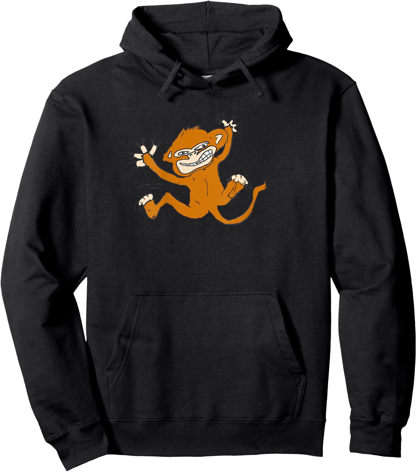 Monkey On My Back Orange Get The Monkey Off My Back Hoodie - Hoodie | Black