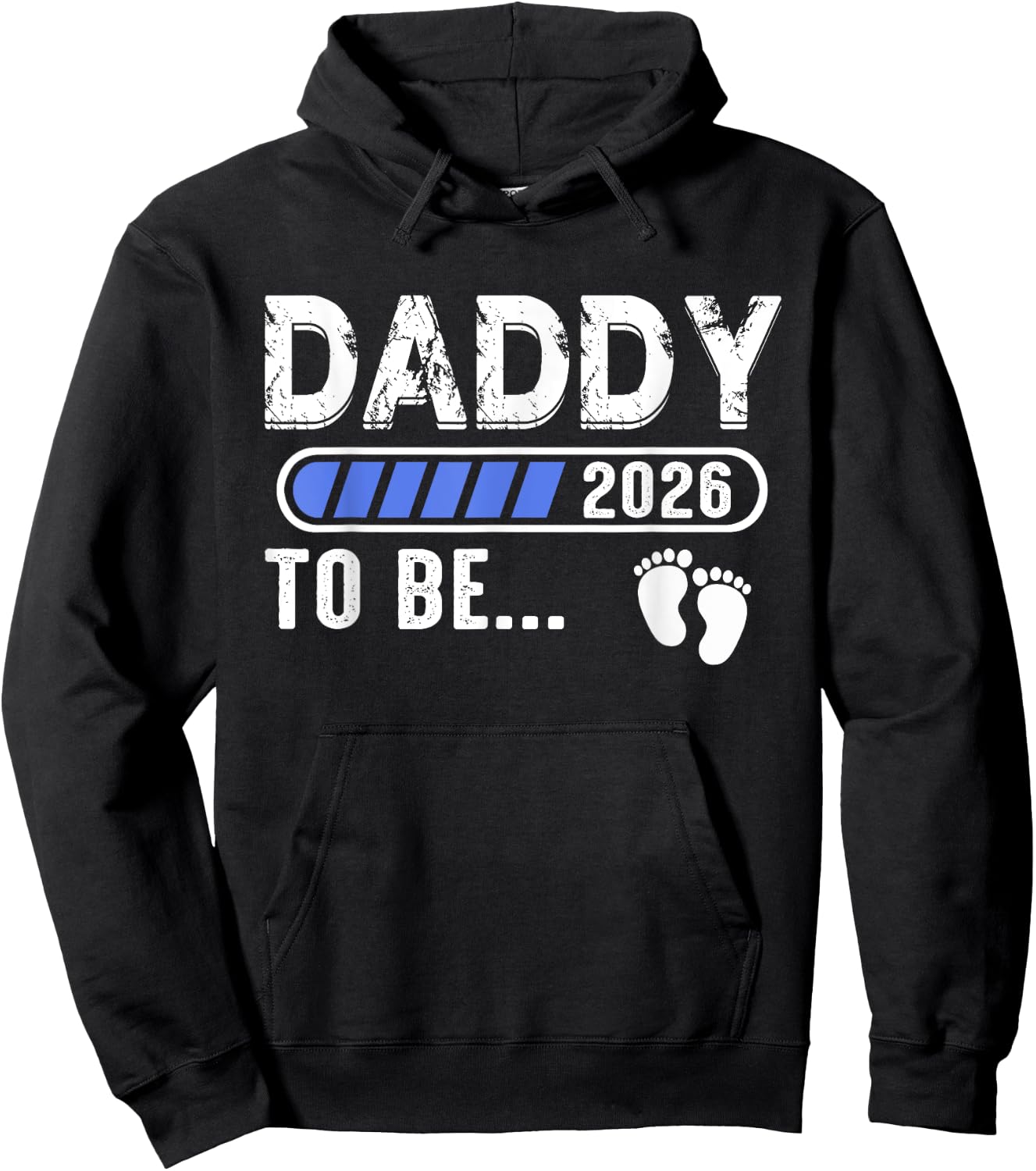 Promoted to Daddy Est. 2026 Father's Day New Dad Hoodie - Hoodie | Black