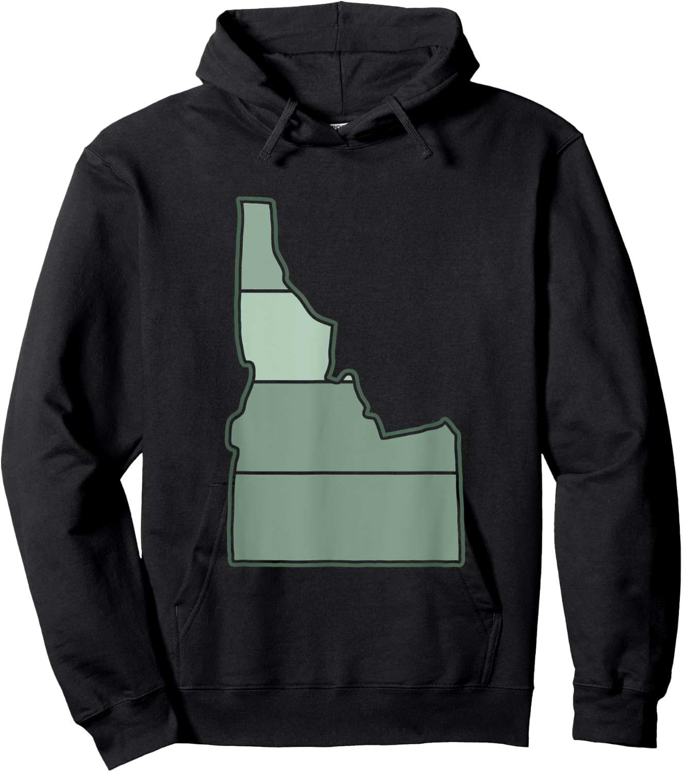 Idaho State Outline Boise Potato Home Love Idaho Hoodie - Hoodie | Black
