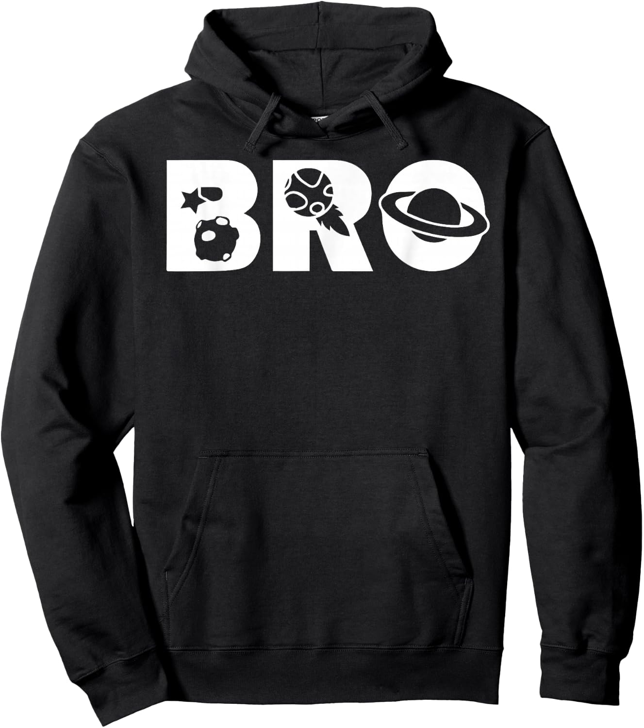 Funny Bro Space Astronaut Birthday Party Hoodie - Hoodie | Black