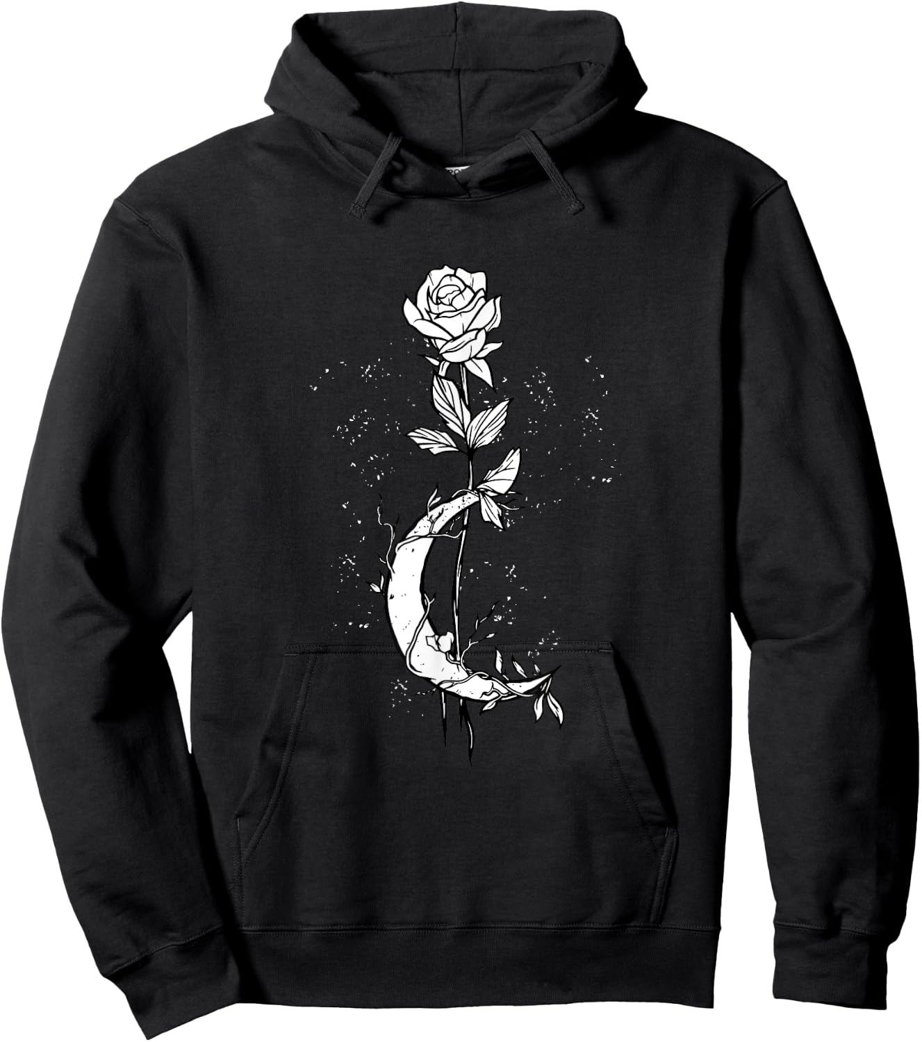 Moon Rose Hoodie - Hoodie | Black
