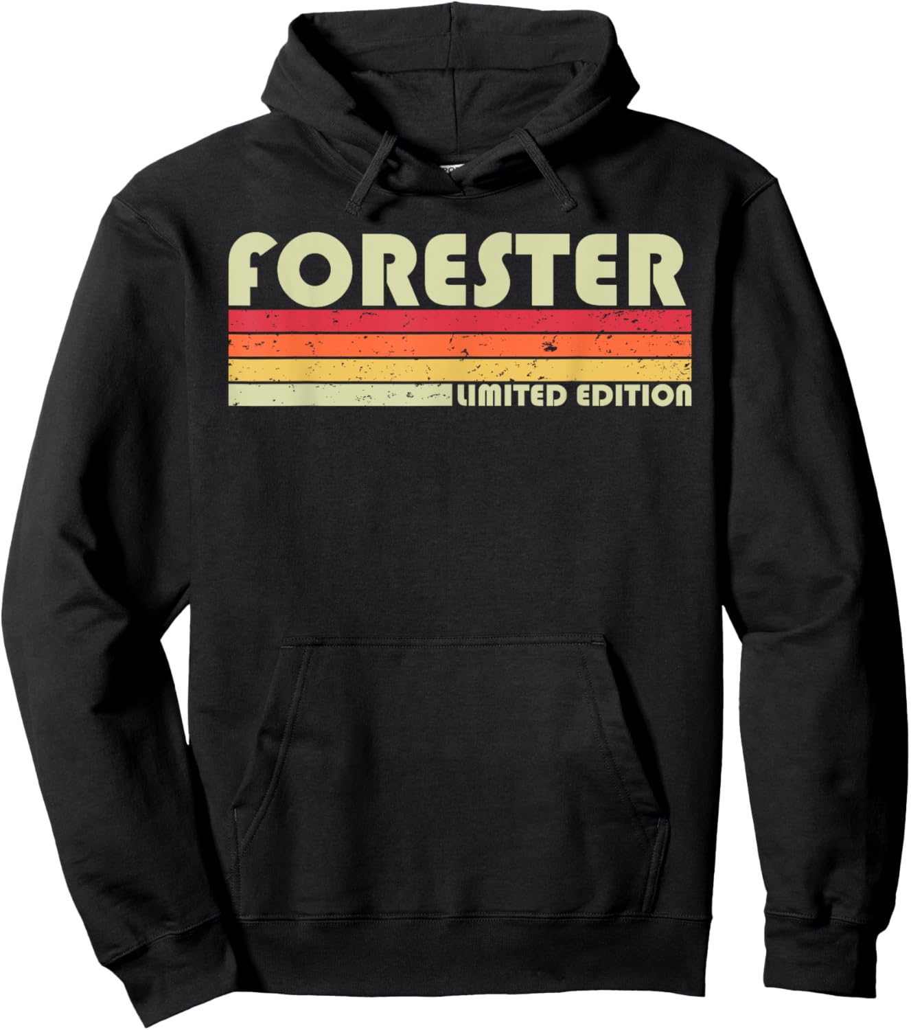 FORESTER Funny Job Title Profession Birthday Worker Idea Hoodie - Hoodie | Black