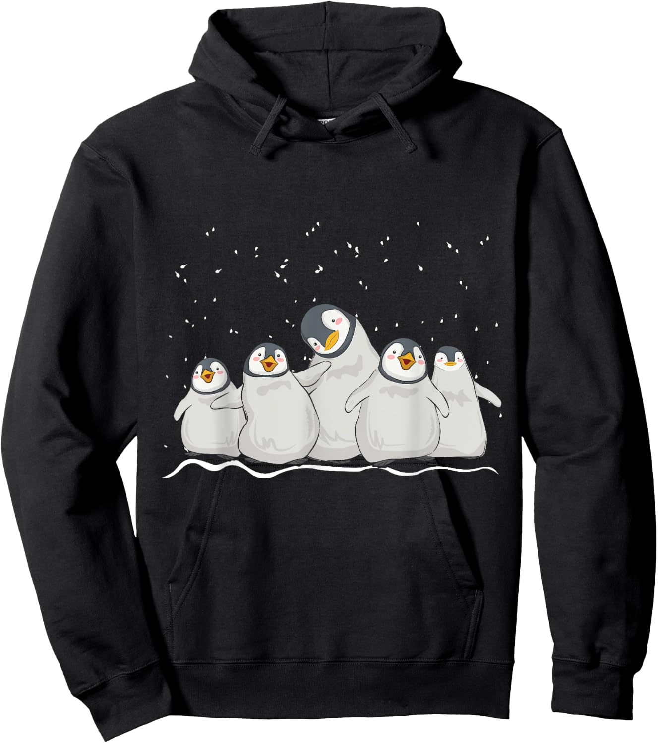 Penguin for Family Men Women Kids Hoodie - Hoodie | Black