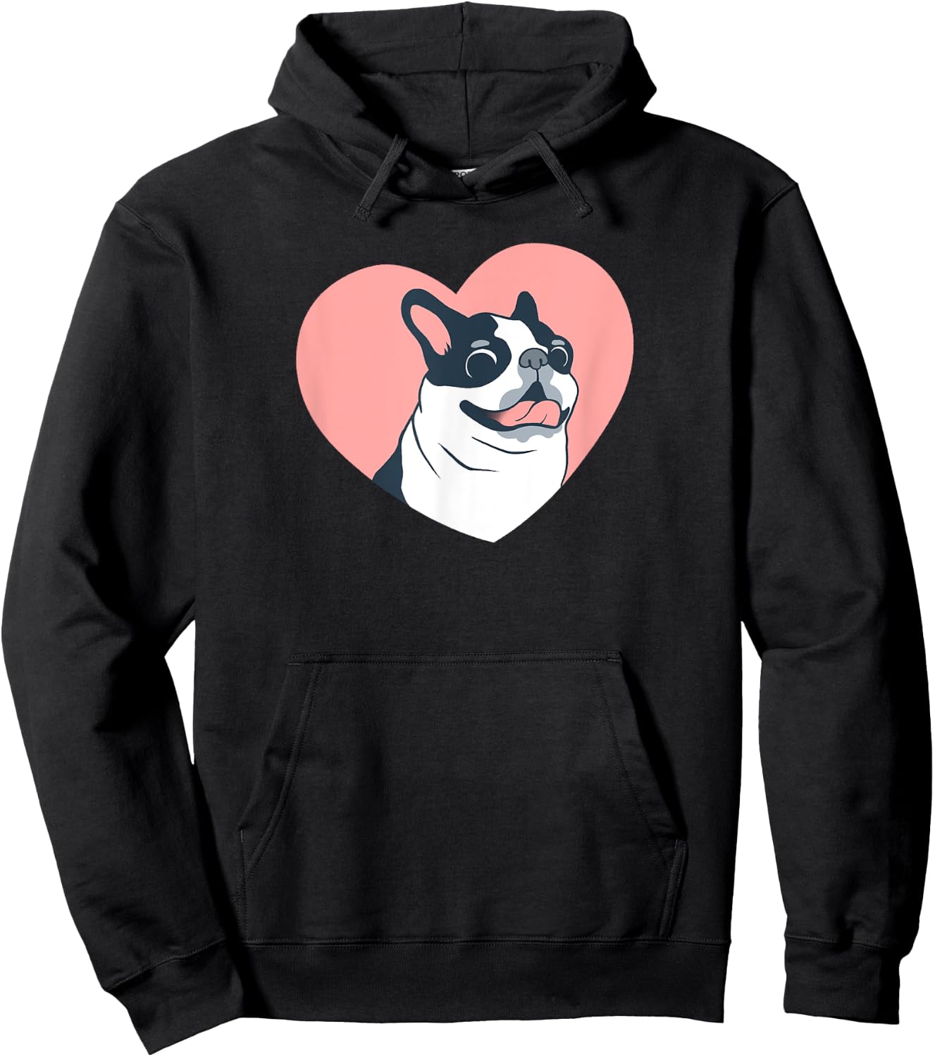 Cute Boston Terrier Dog Love Women Kids Hoodie - Hoodie | Black