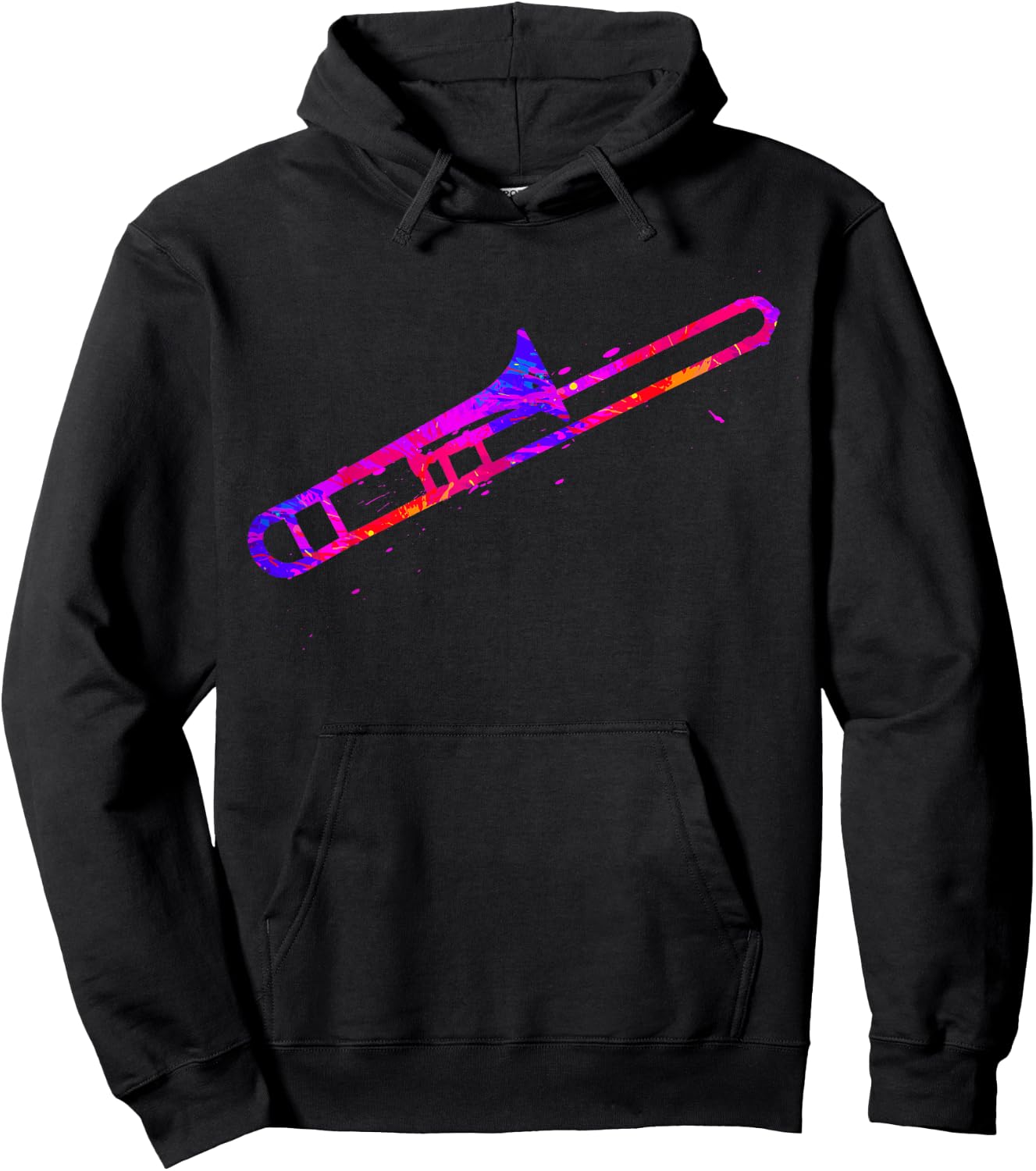Trombone Brass Instrument Trombonist Jazz Music Hoodie - Hoodie | Black