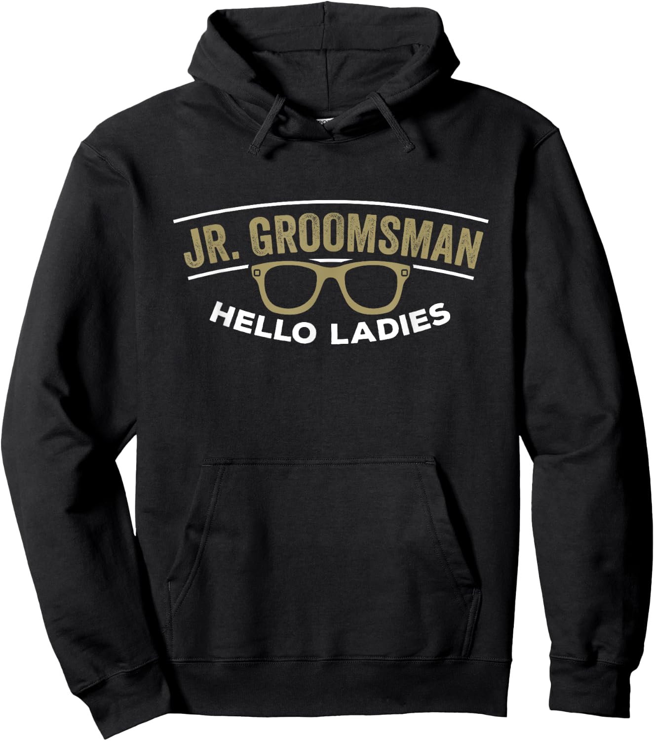 Junior Groomsman Little Best Man Wedding Groom Gift Shirt Hoodie - Hoodie | Black