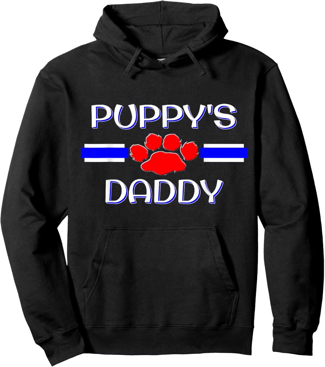 Gay Puppy Daddy, BDSM Human Pup Play Fetish Kink Gift Hoodie - Hoodie | Black