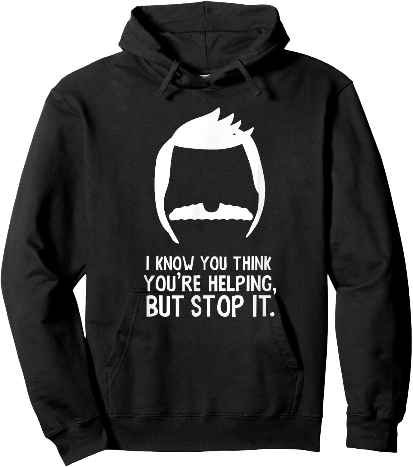 Bob's Burgers I Know You Think You're Helping But Stop It Hoodie - Hoodie | Black