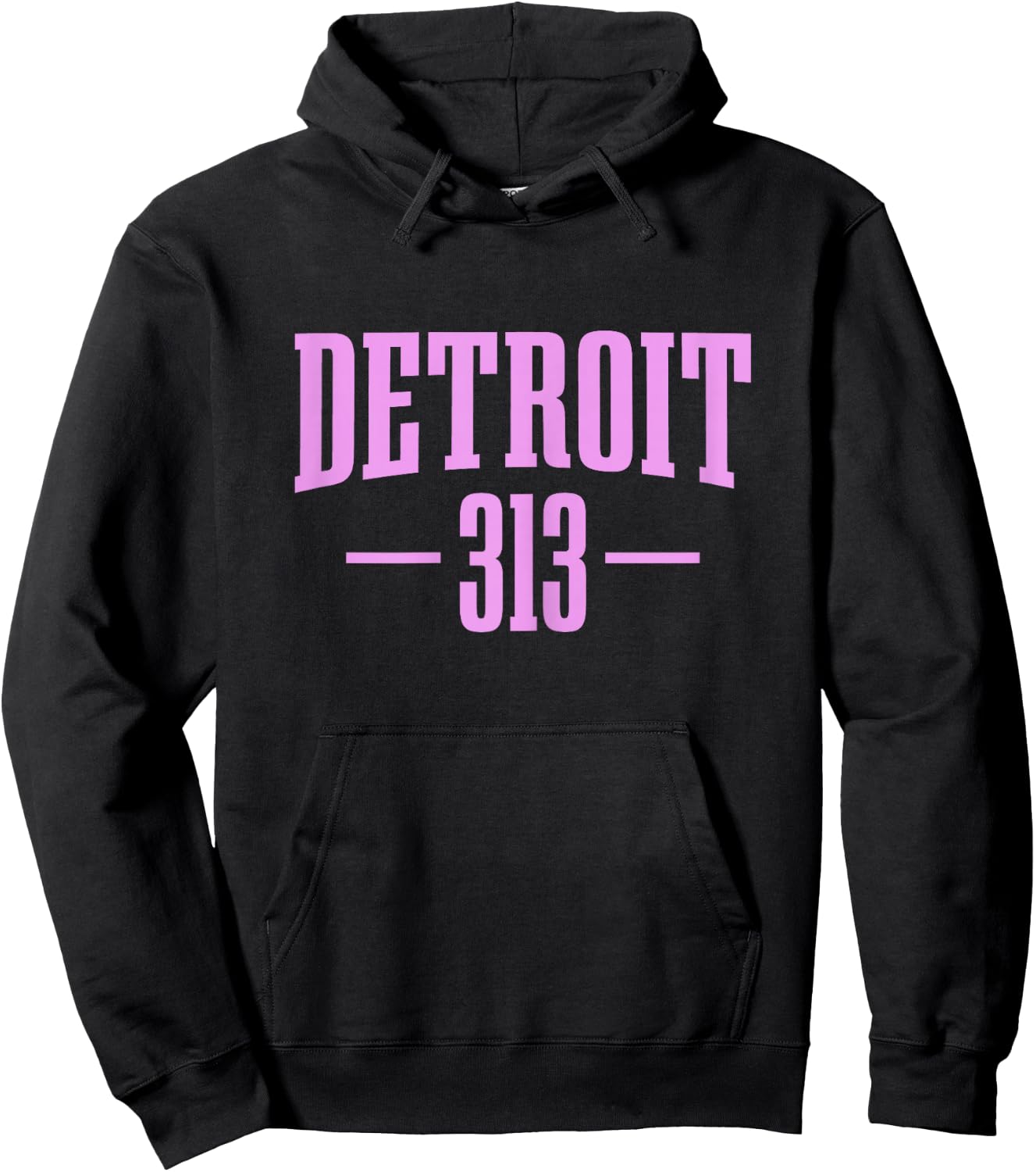 Detroit Michigan 313 Area Code Pride Retro Hoodie - Hoodie | Black