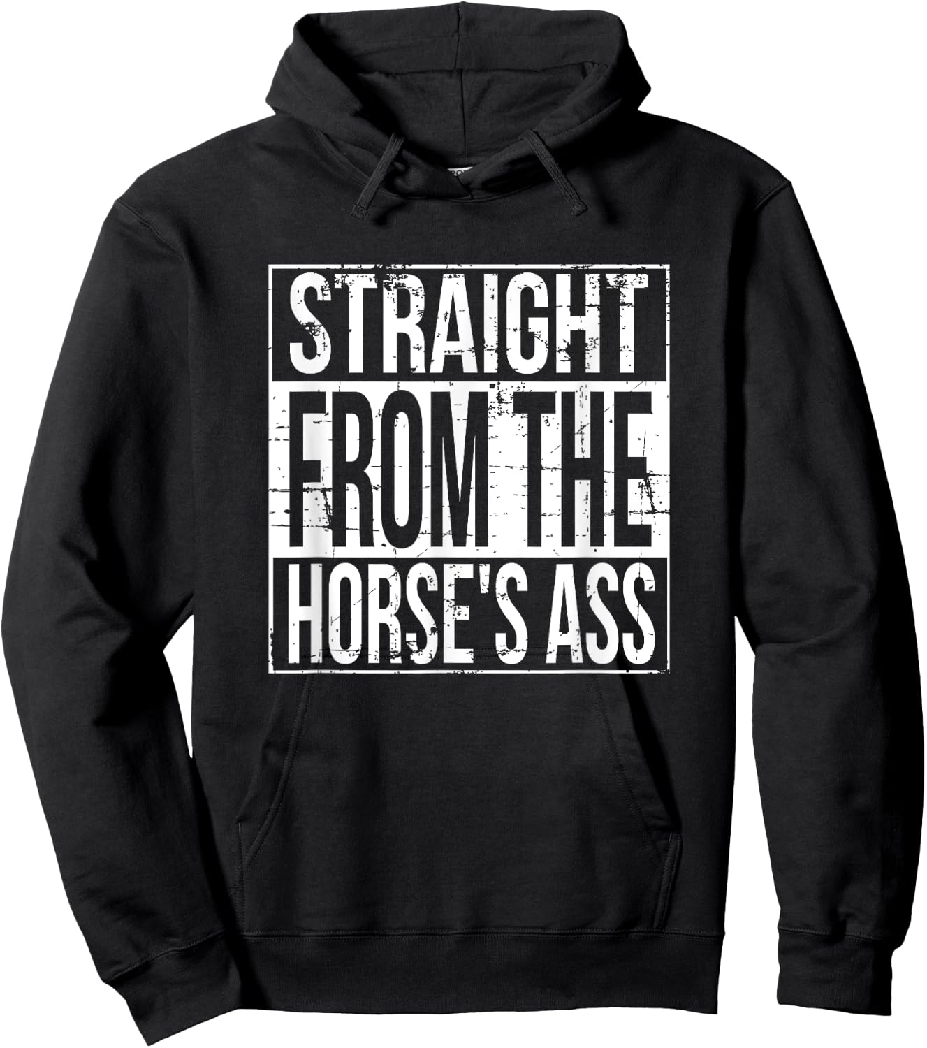 Horseface - Straight From The Horse's Ass Hoodie - Hoodie | Black