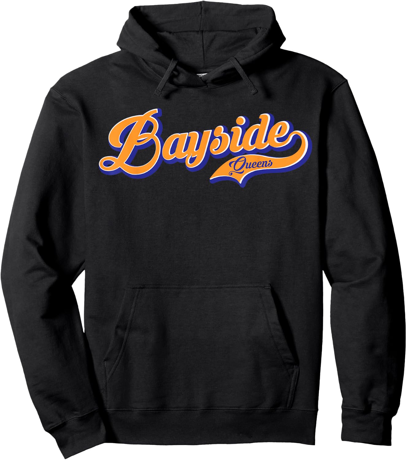 Bayside Queens New York City Classic Design Hoodie - Hoodie | Black