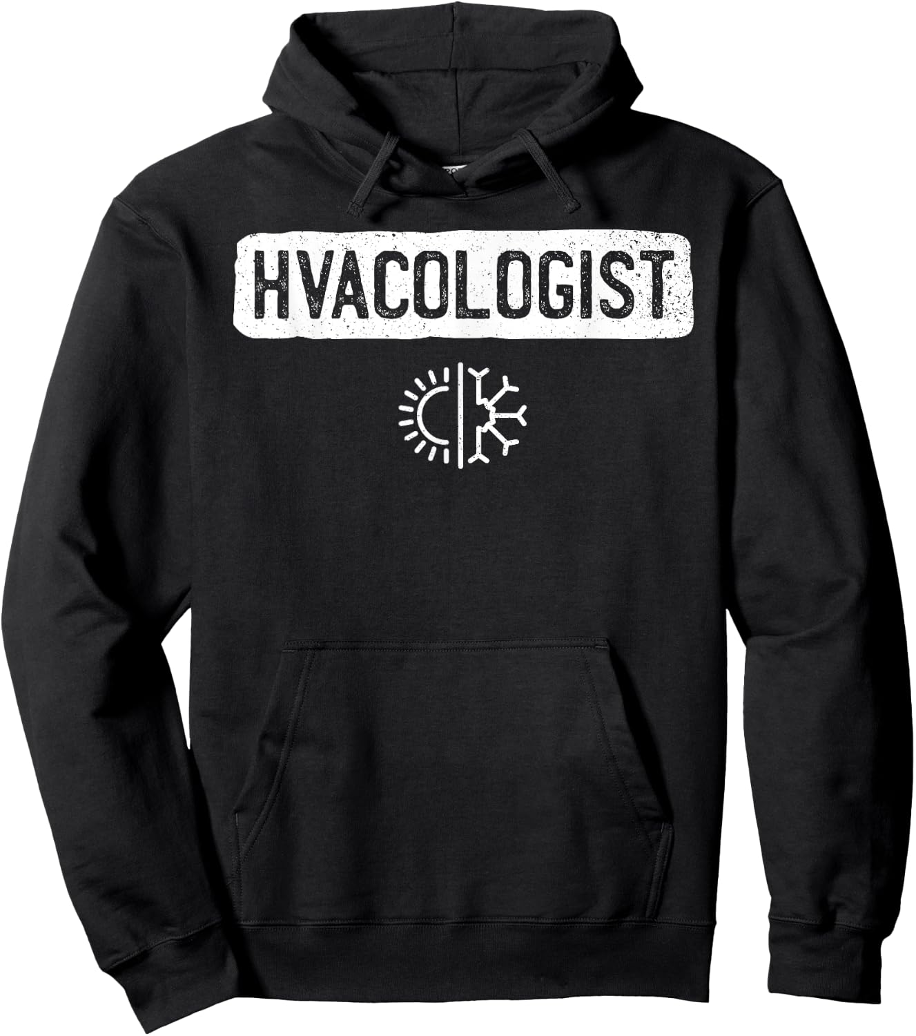Hvacologist Funny HVAC Tech Technician Installer Gift Humor Hoodie - Hoodie | Black