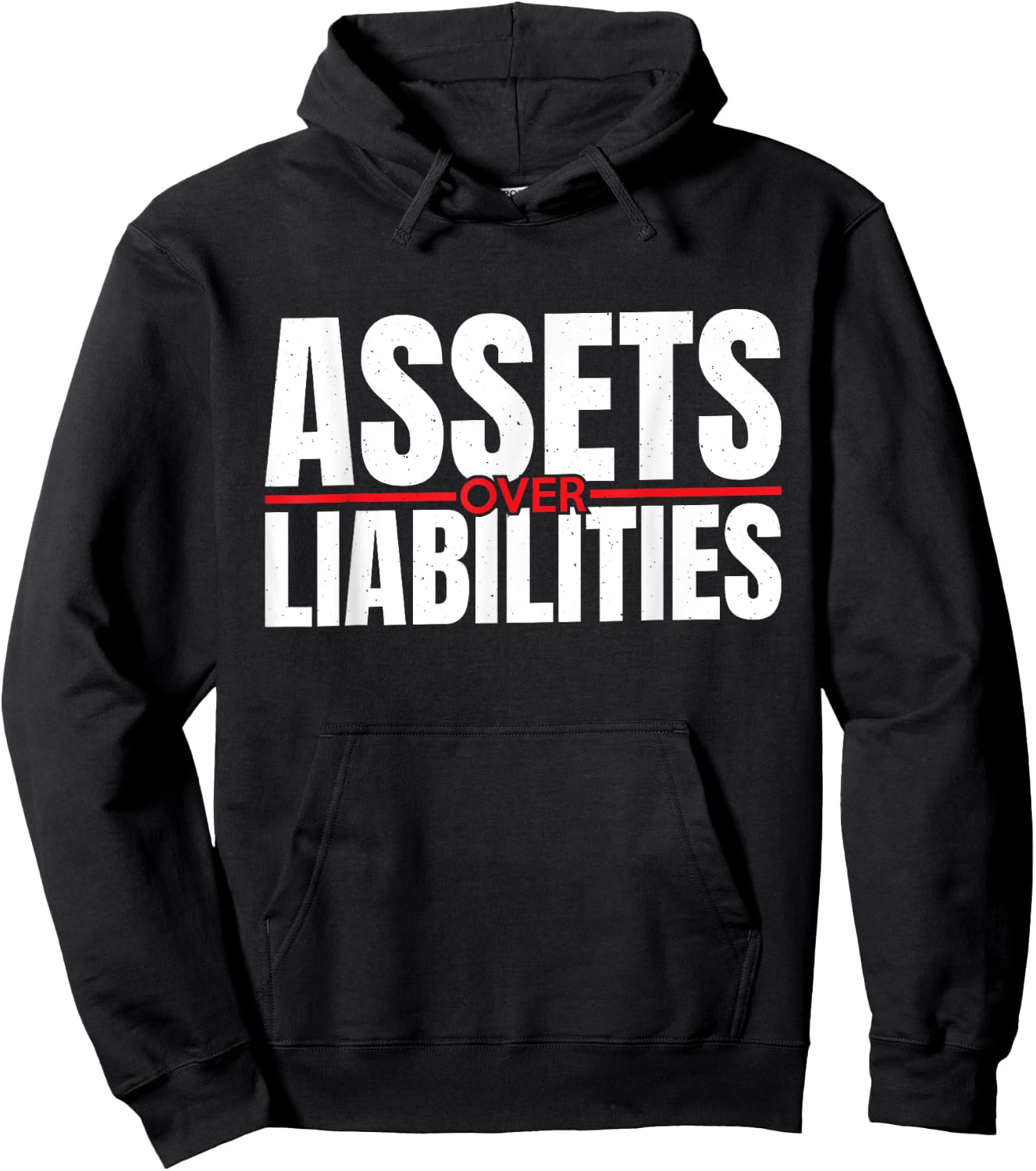 Assets Over Liabilities For Accounting And Accountant Hoodie - Hoodie | Black