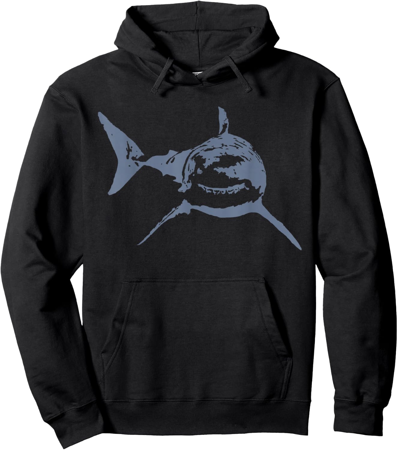 Great White Shark Graphic Design for Shark Lovers Hoodie - Hoodie | Black