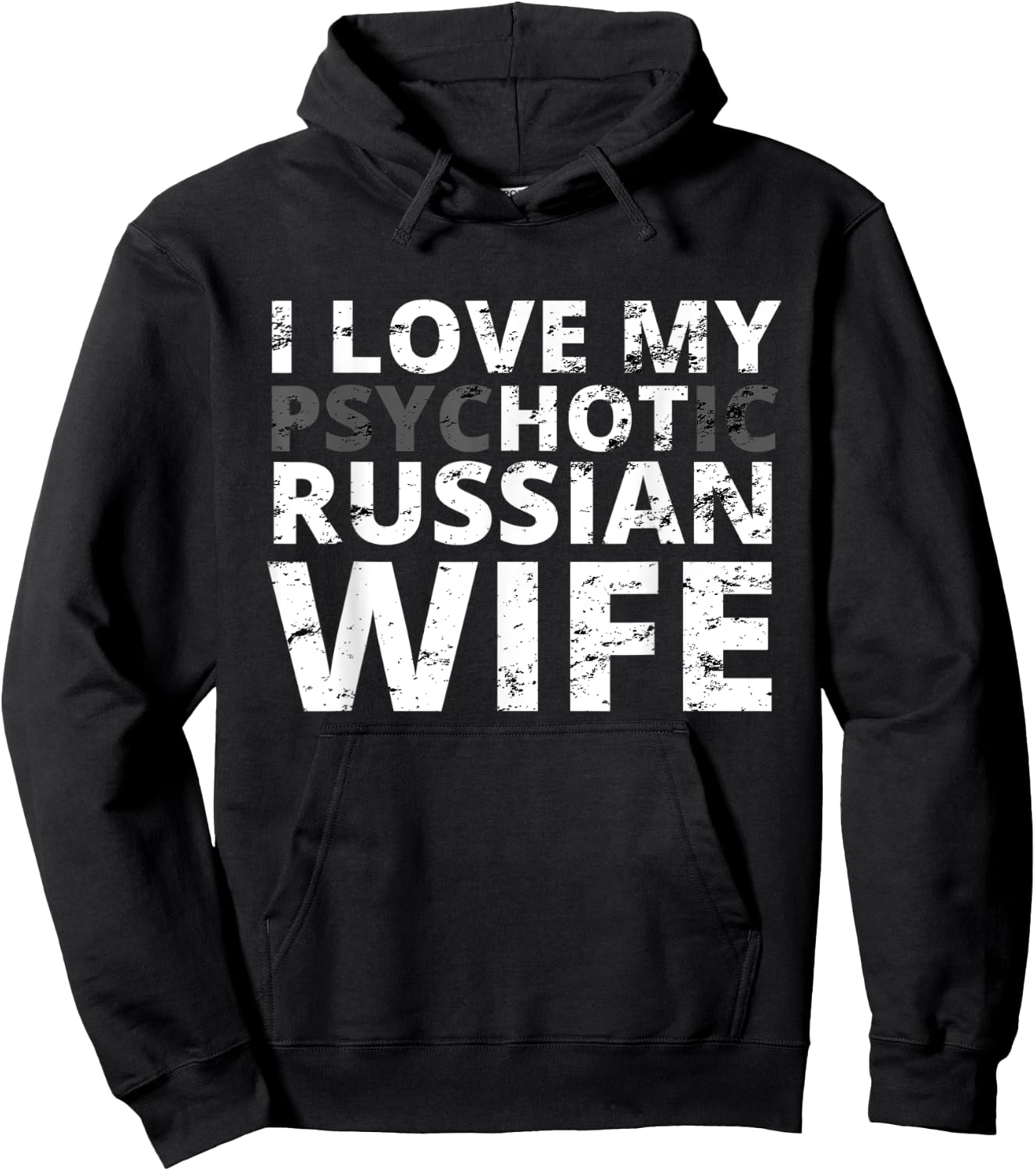 I Love My Hot Russian Wife - Funny Russia Hoodie - Hoodie | Black
