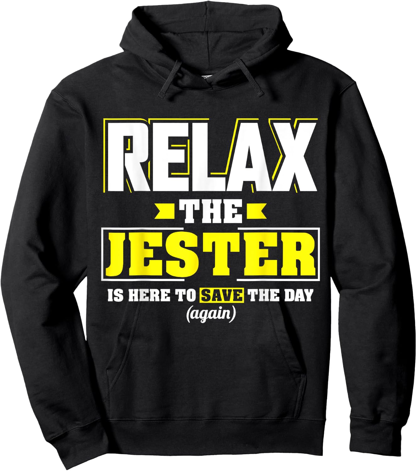 Relax the Jester is here, Funny Jester T Shirt Hoodie - Hoodie | Black