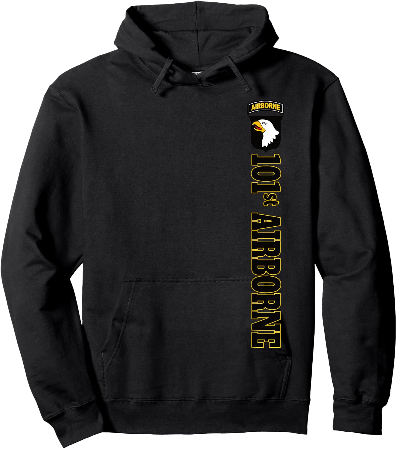 US Army 101st AIRBORNE Division Color Patch Hoodie - Hoodie | Black