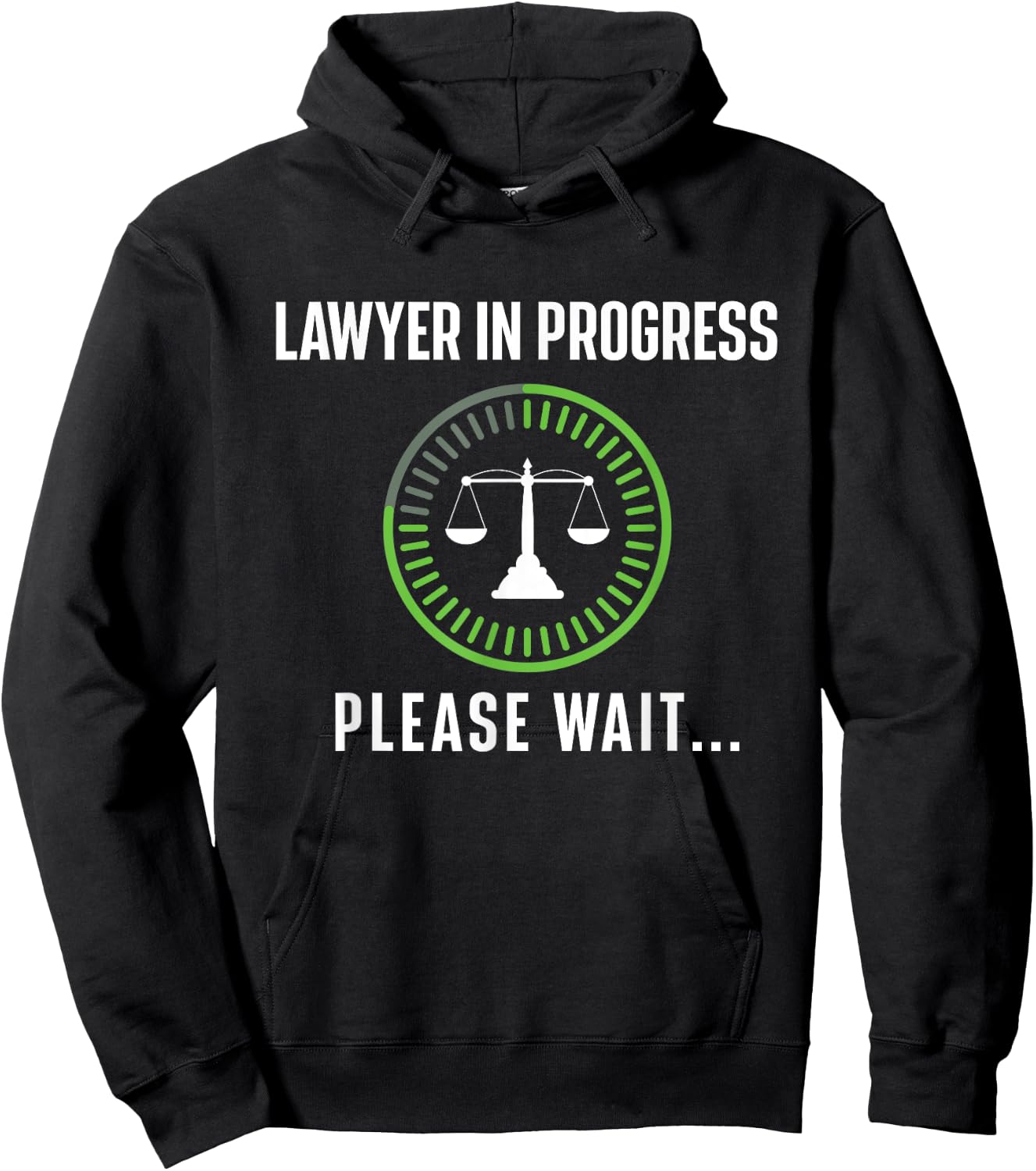 Lawyer In Progress Please Wait - Attorney Law School Degree Hoodie - Hoodie | Black