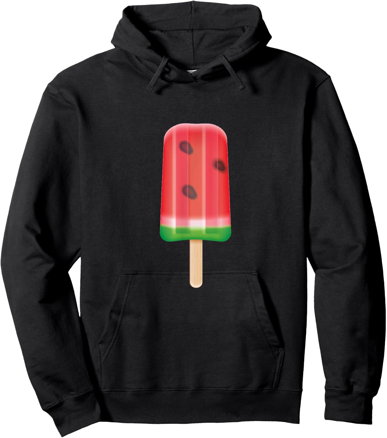 Christmas In July Popsicle Watermelon Graphic Plussize Women Kids Hoodie - Hoodie | Black