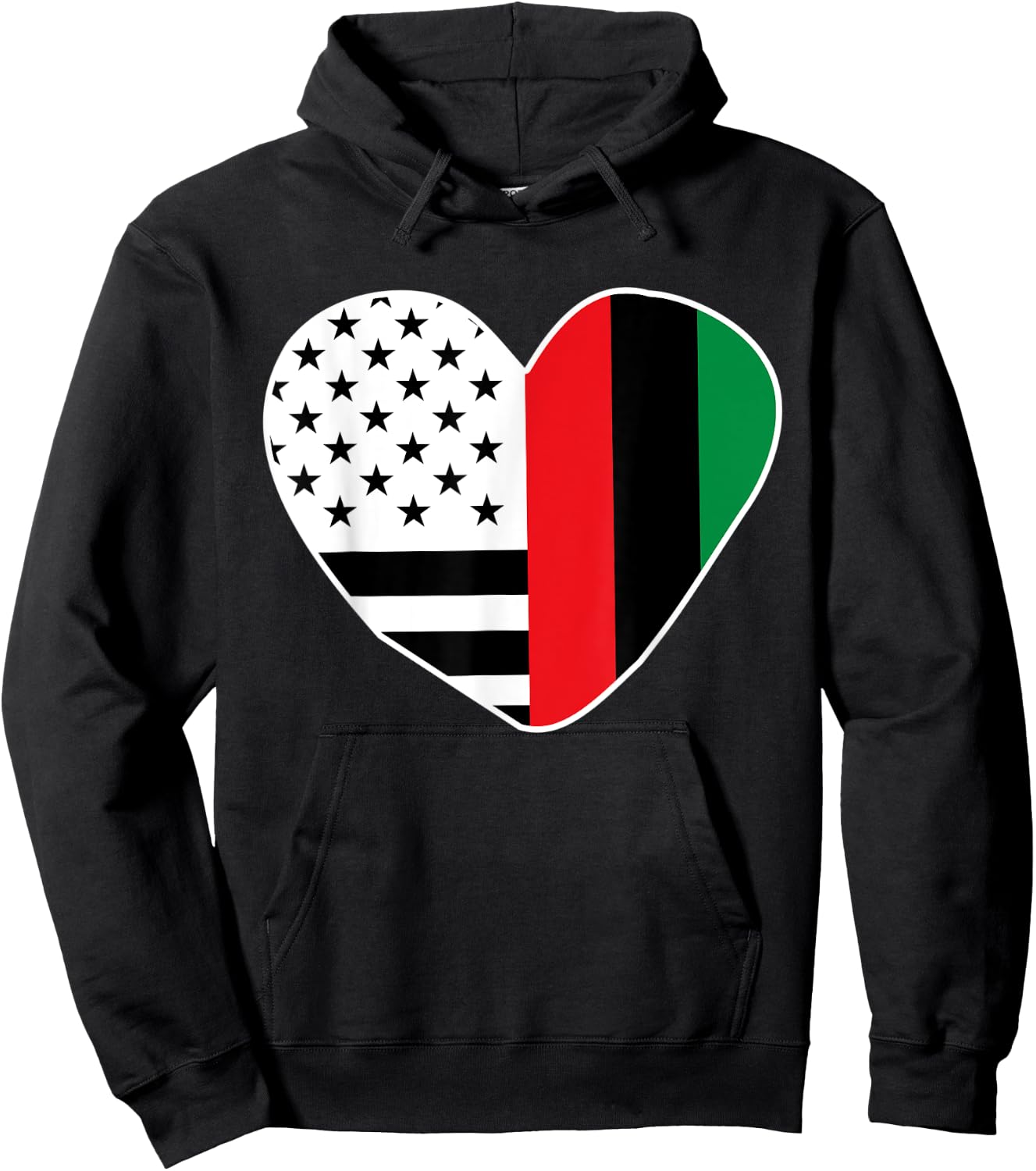 African American Shirt Black History Month Africa USA Flag Kids Men Hoodie - Hoodie | Black