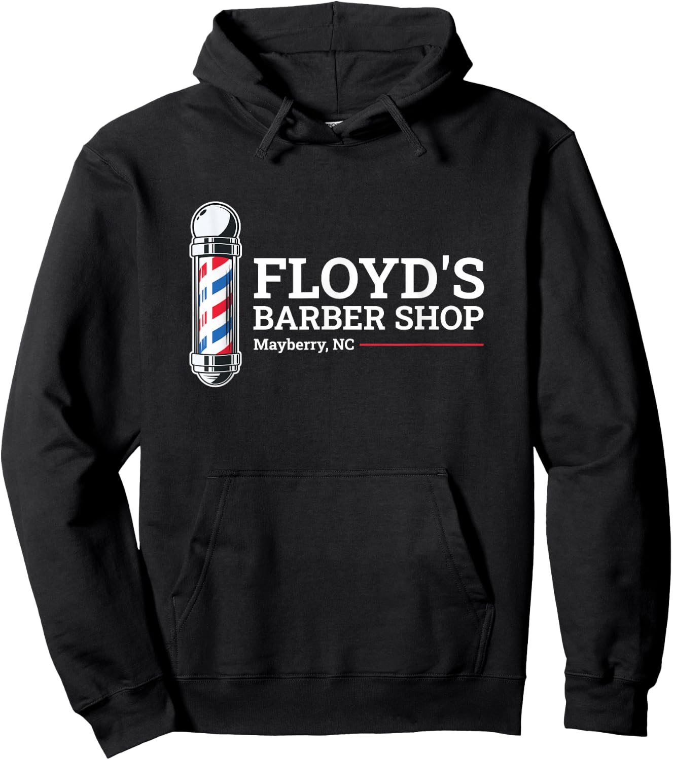 Floyd's Barber Shop Mayberry North Carolina Hoodie - Hoodie | Black