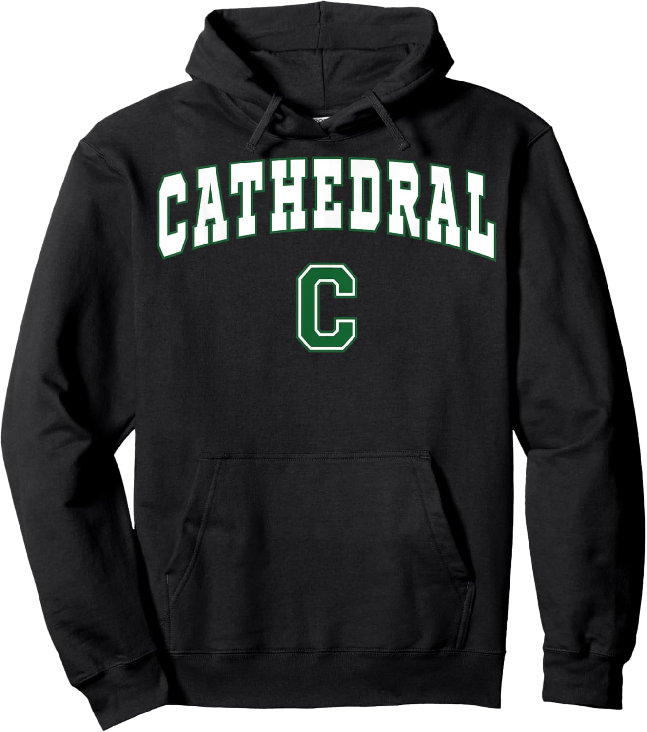 Cathedral High School Green Wave Hoodie - Hoodie | Black