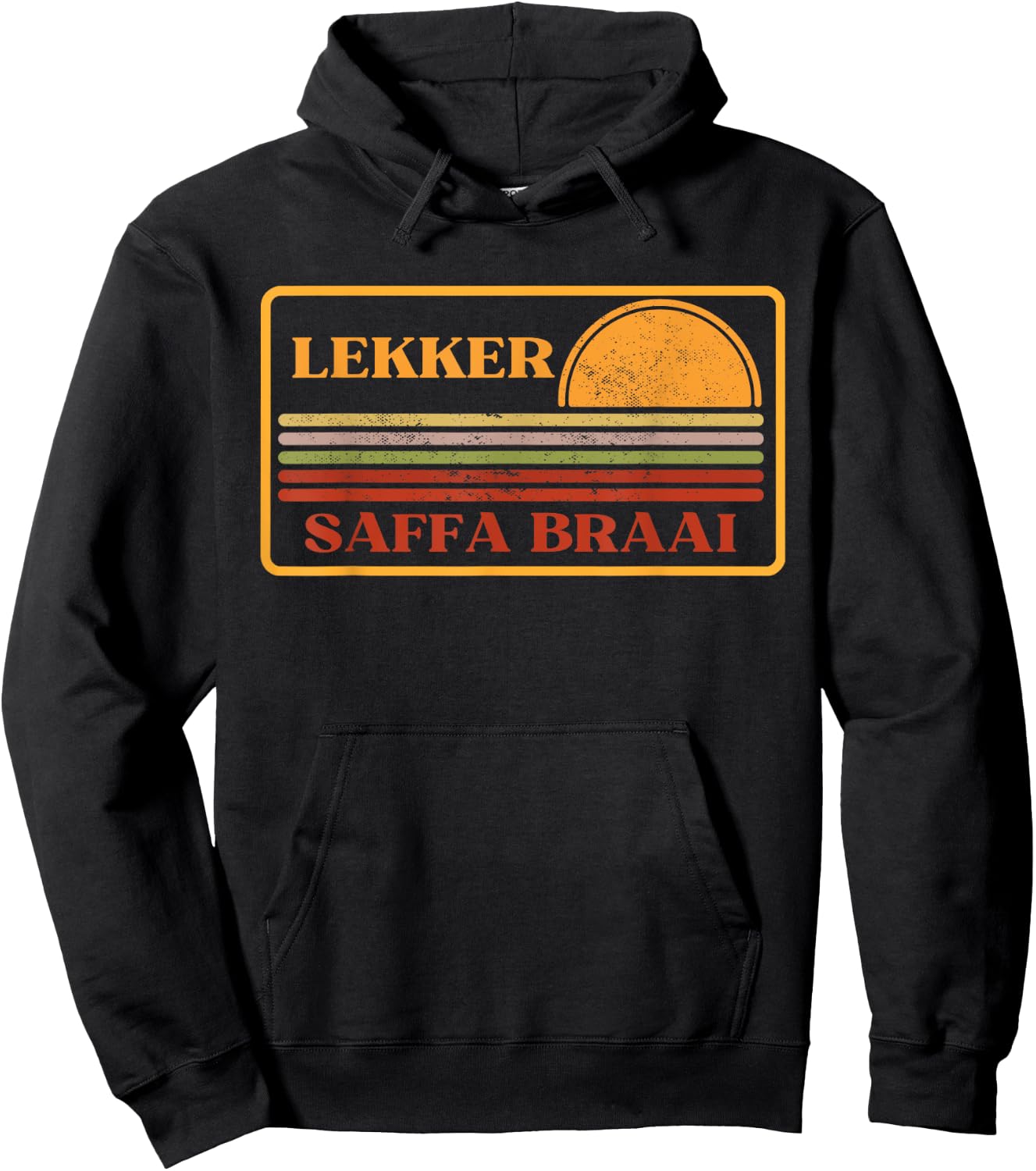 Lekker, Saffa braai, South African, South Africa Hoodie - Hoodie | Black
