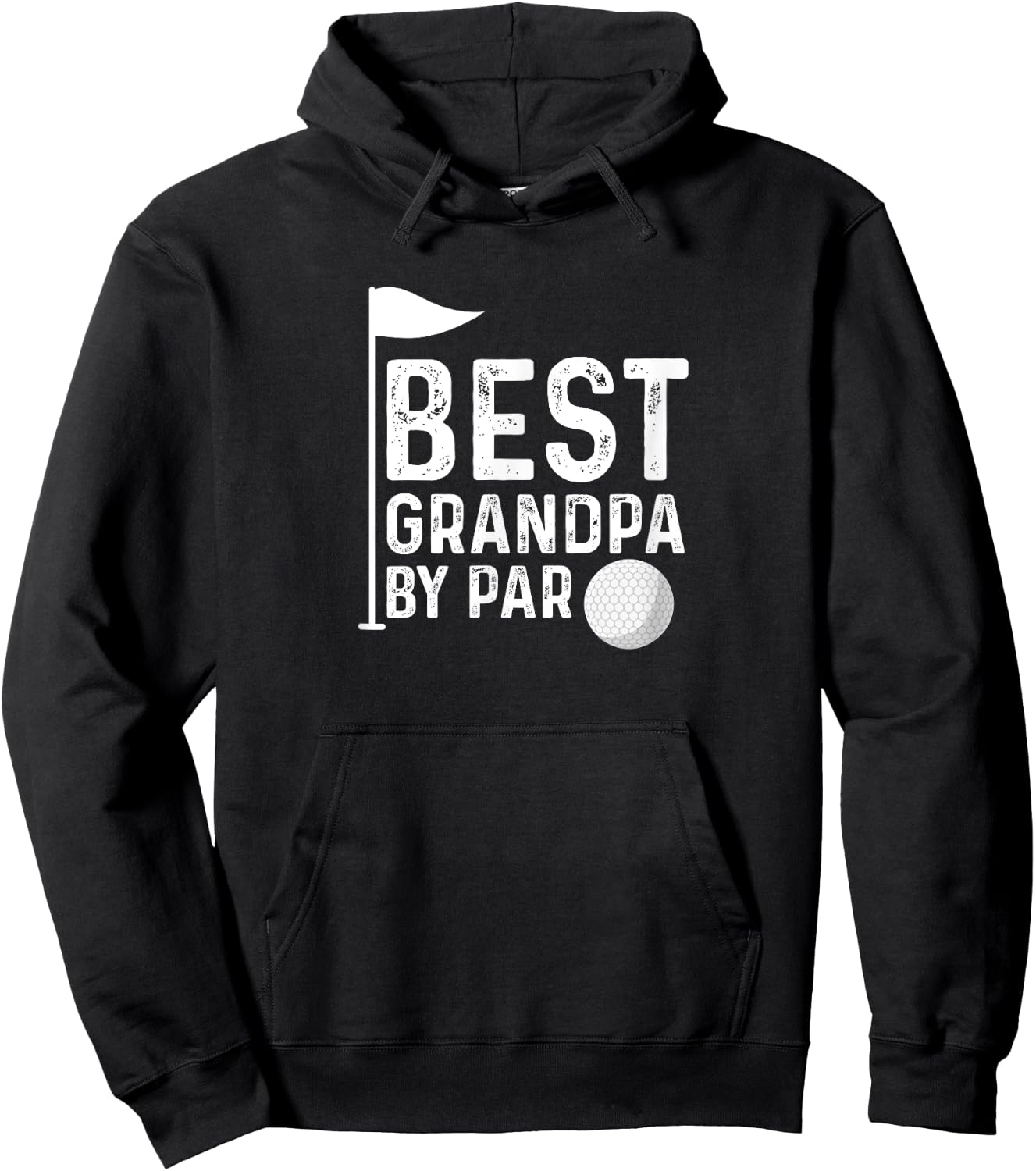 Best Grandpa By Par Father's Day Golf Grandad Golfing Hoodie - Hoodie | Black