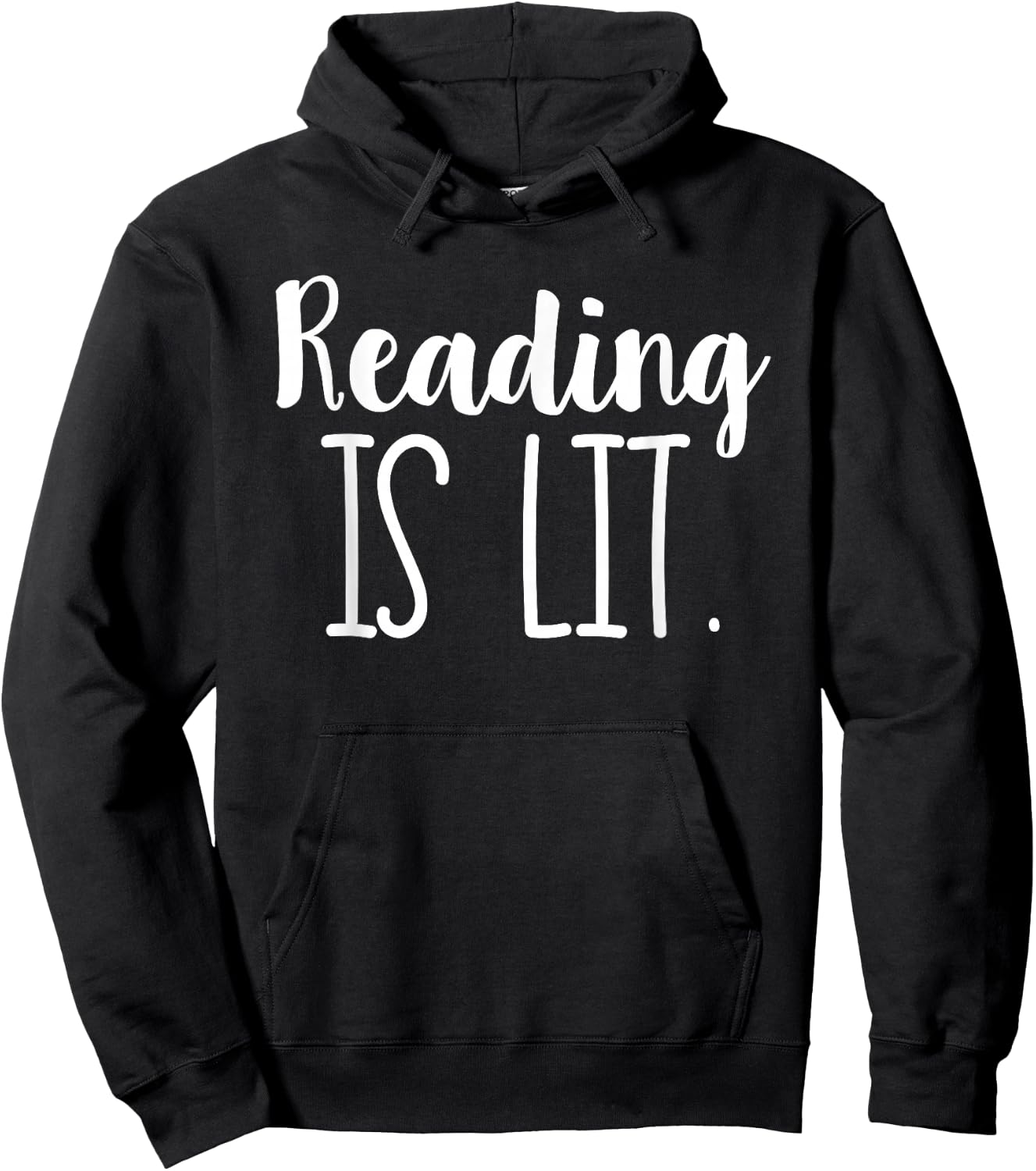 Reading Is Lit Literacy ELA Hoodie - Hoodie | Black