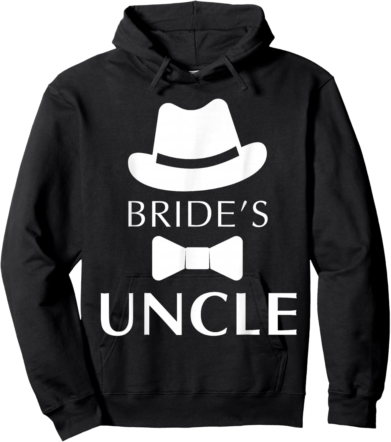 Bride's Uncle, Uncle Of The Bride Wedding Hoodie - Hoodie | Black