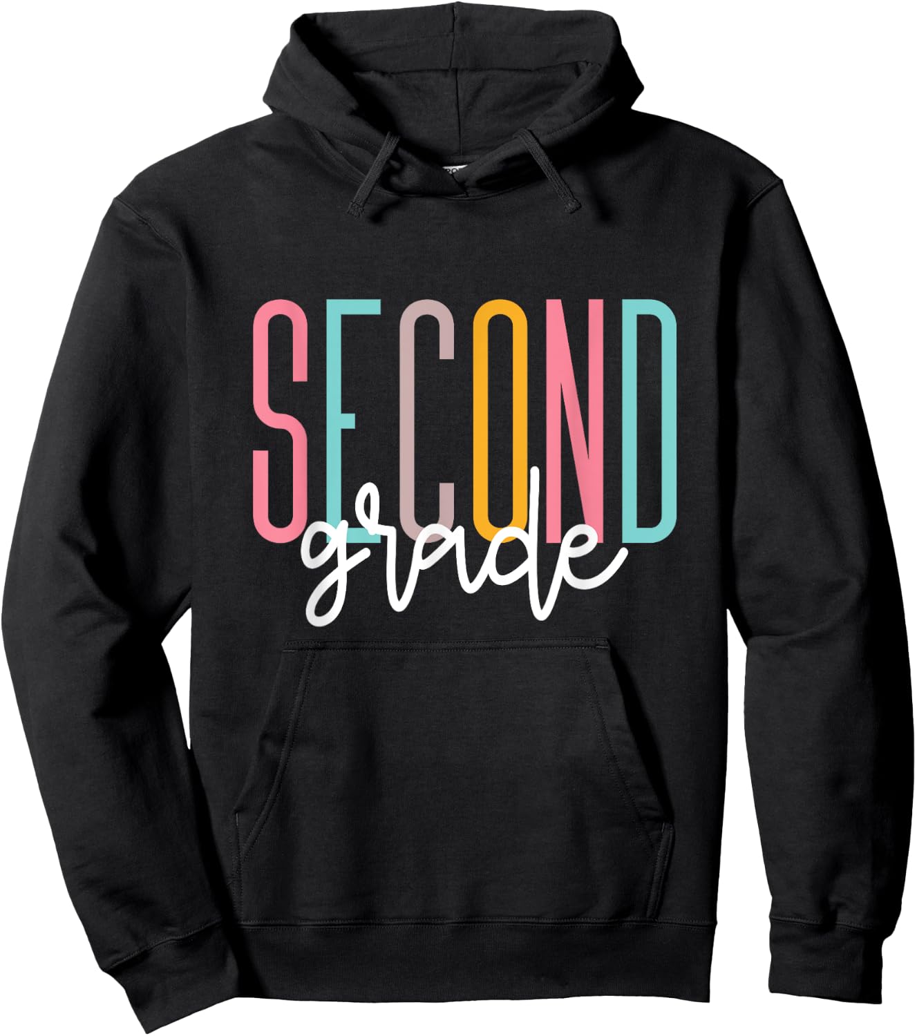 Second Grade Girls Boys Teacher Team 2nd Grade Squad Hoodie - Hoodie | Black