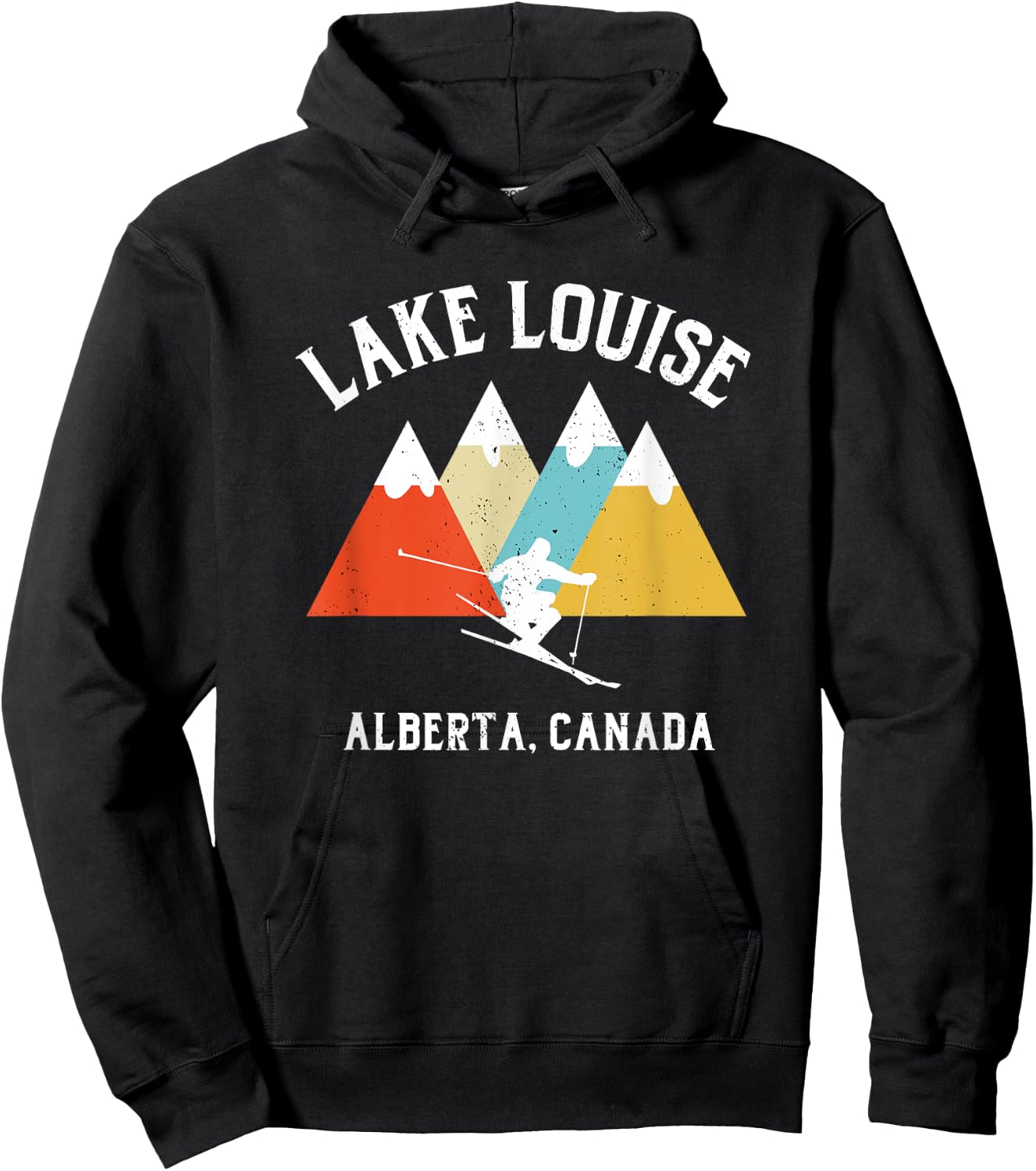 Lake Louise Alberta Canada Ski Vacation Souvenir Hoodie - Hoodie | Black