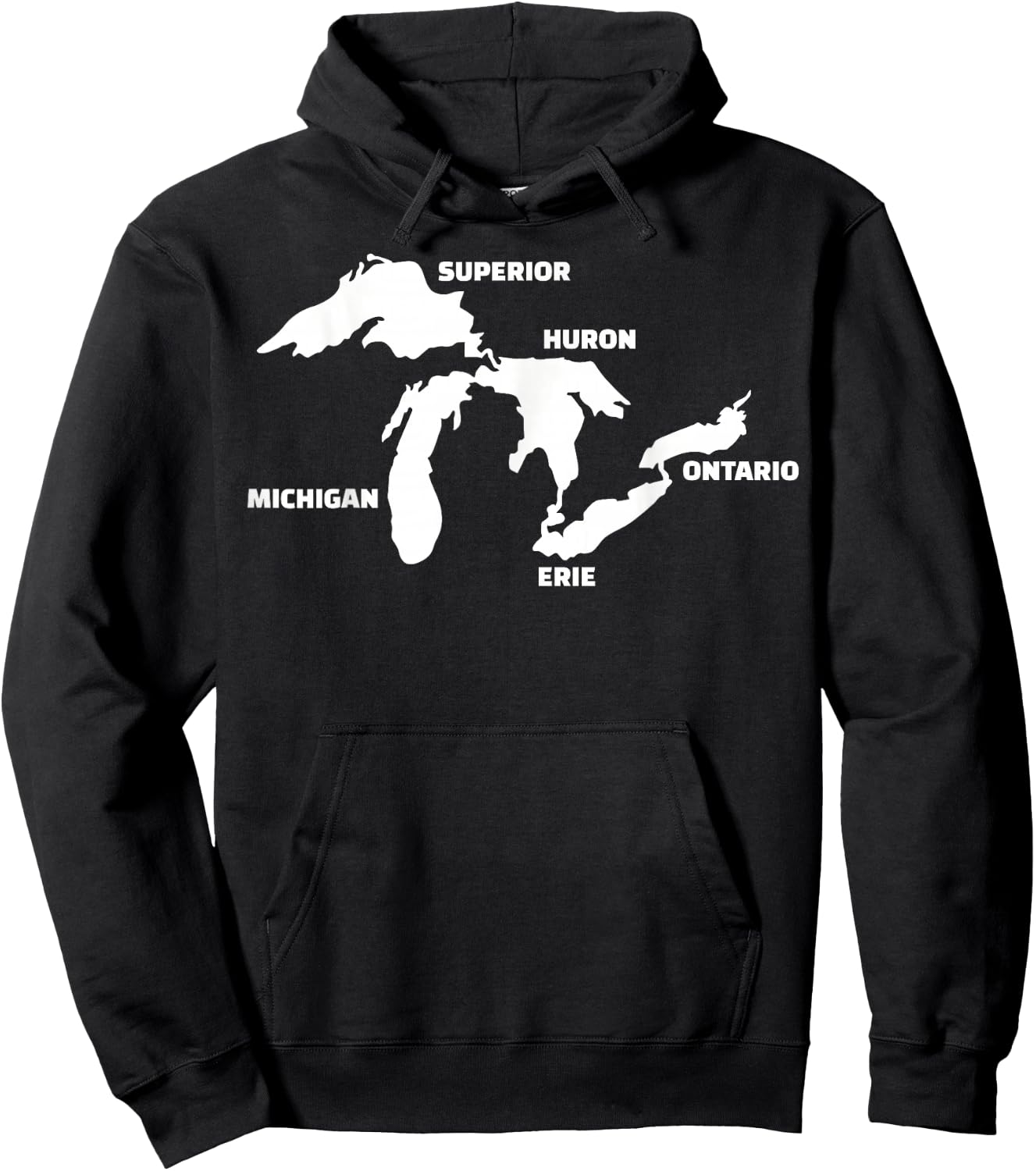 Great Lakes Card Hoodie - Hoodie | Black