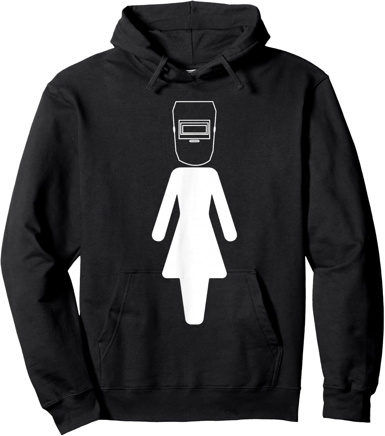 Welder Woman Girl Welding Wife Mother Hoodie - Hoodie | Black