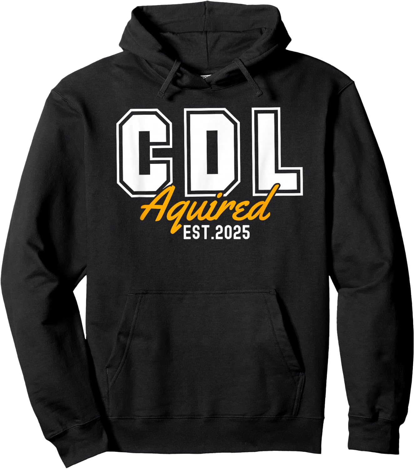 Funny Licensed CDL Trucker Driver Hoodie - Hoodie | Black
