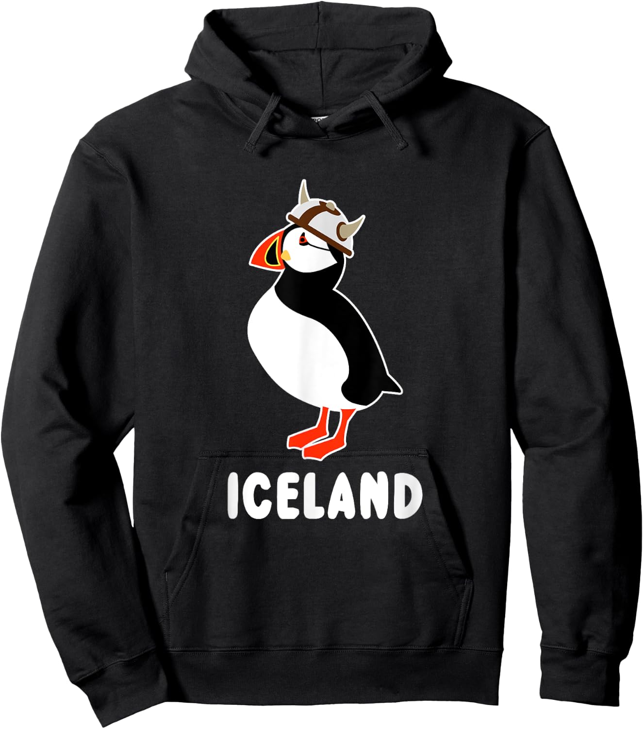 Puffin Viking Iceland Hoodie - Hoodie | Black