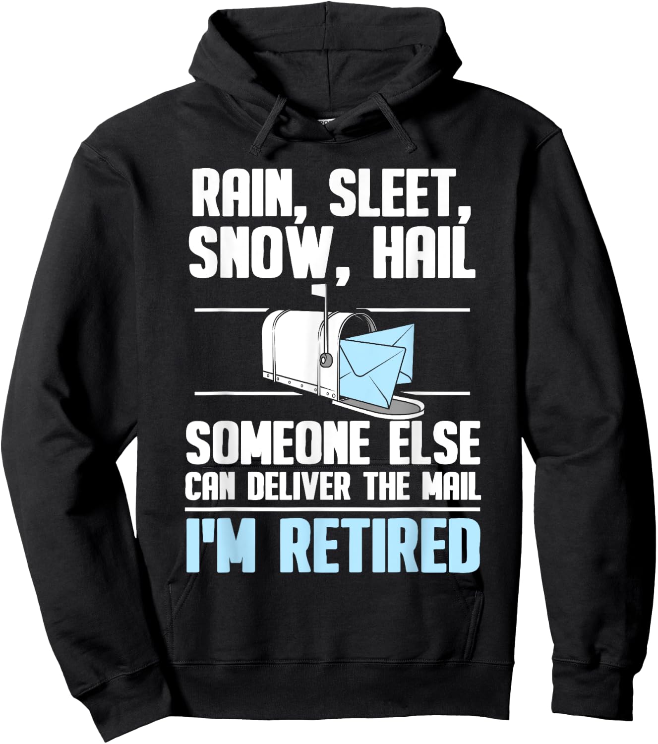 Funny Postal Worker Retirement Design For Mailman Men Women Hoodie - Hoodie | Black