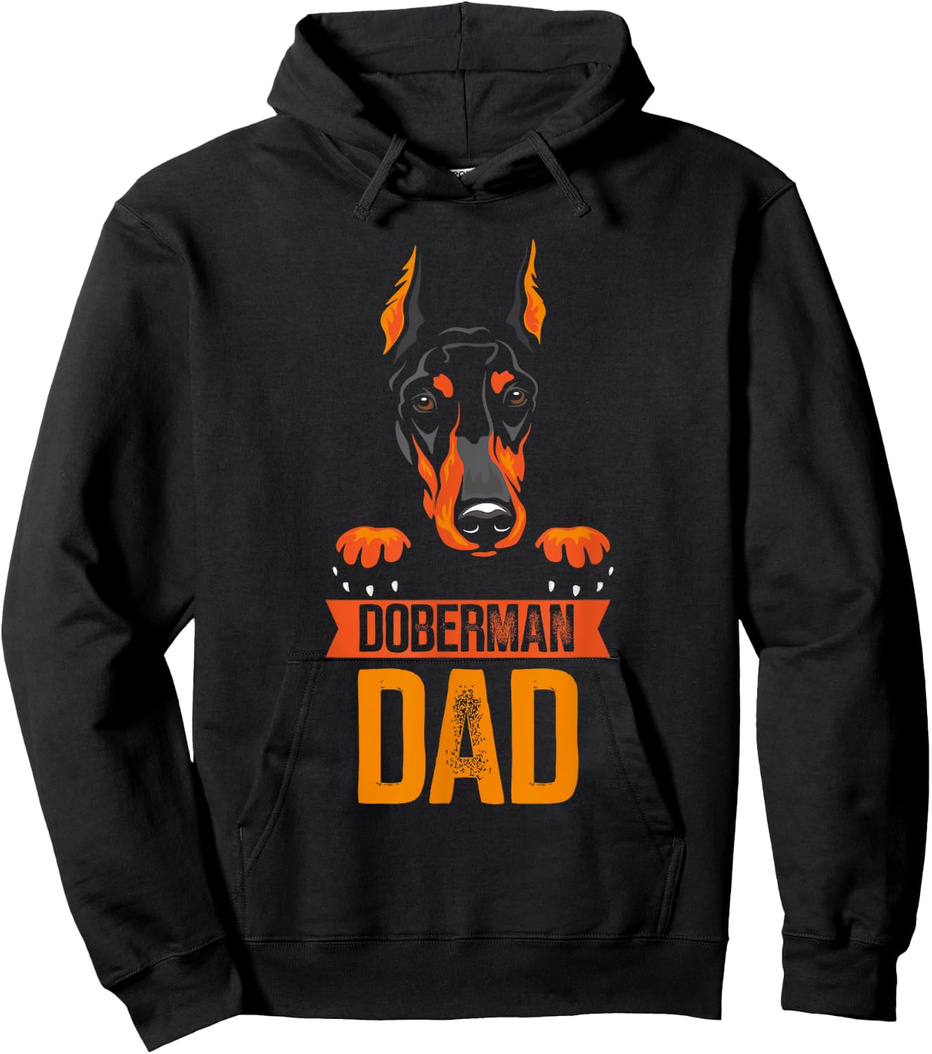 Pinscher Dobermans Doberman Love Owner Father's - Dog Themed - -Adults - Black - Small - Short Sleeve - Classic Fit - Imported Hoodie - Hoodie | Black