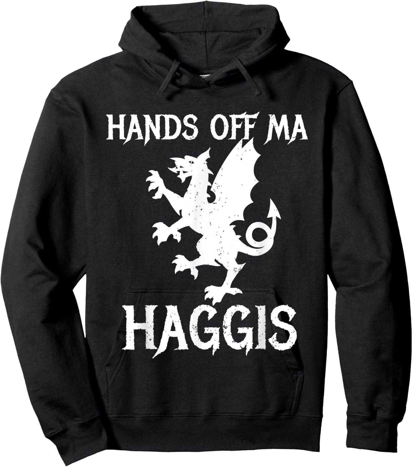 Scottish Scotland Haggis Hands of Ma Haggis Dragon Hoodie - Hoodie | Black