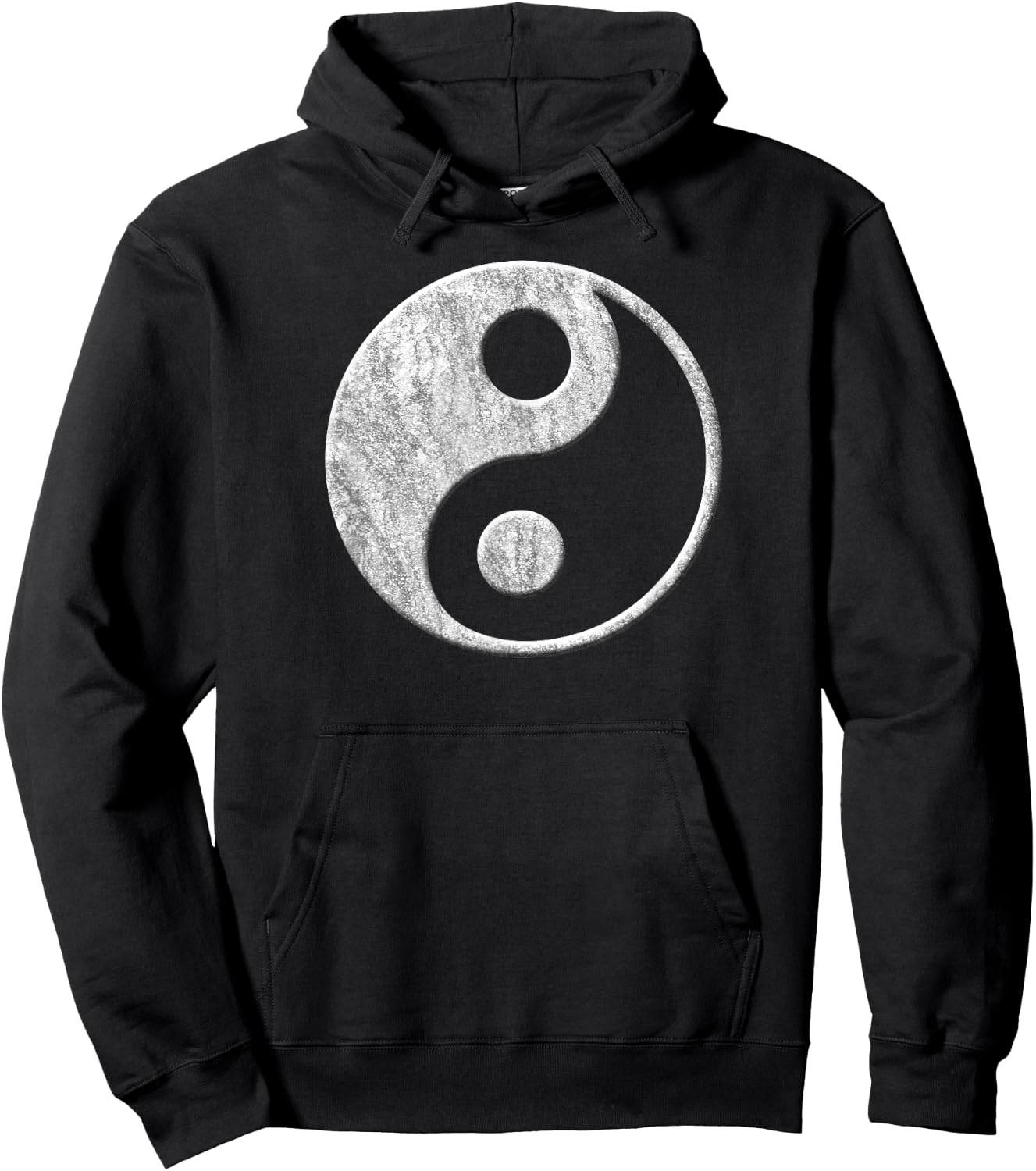 Stylish yin yang symbol without text for spiritual people Hoodie - Hoodie | Black
