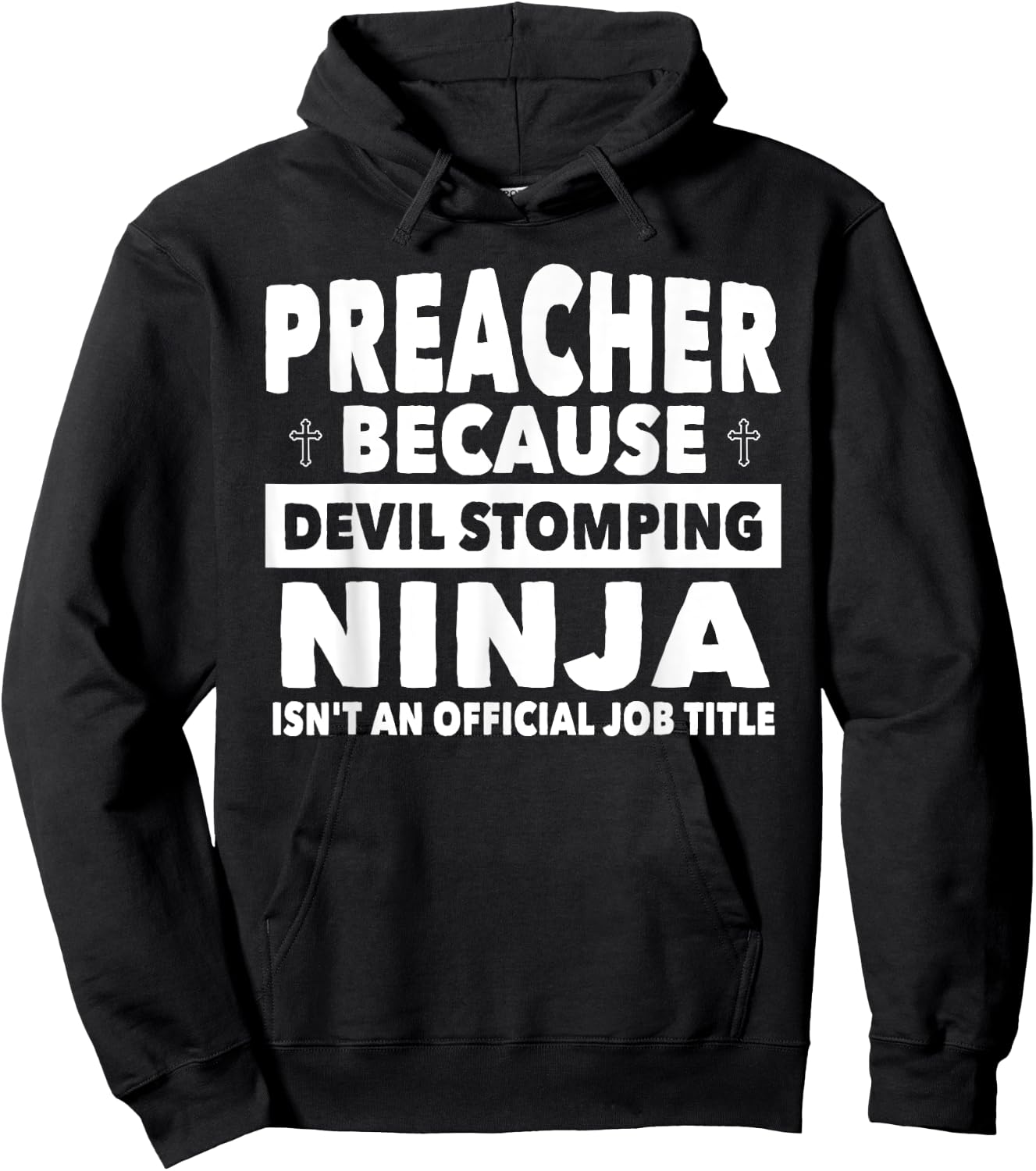 Preacher Devil Stomping Ninja Isnt Job Title - Preacher Hoodie - Hoodie | Black
