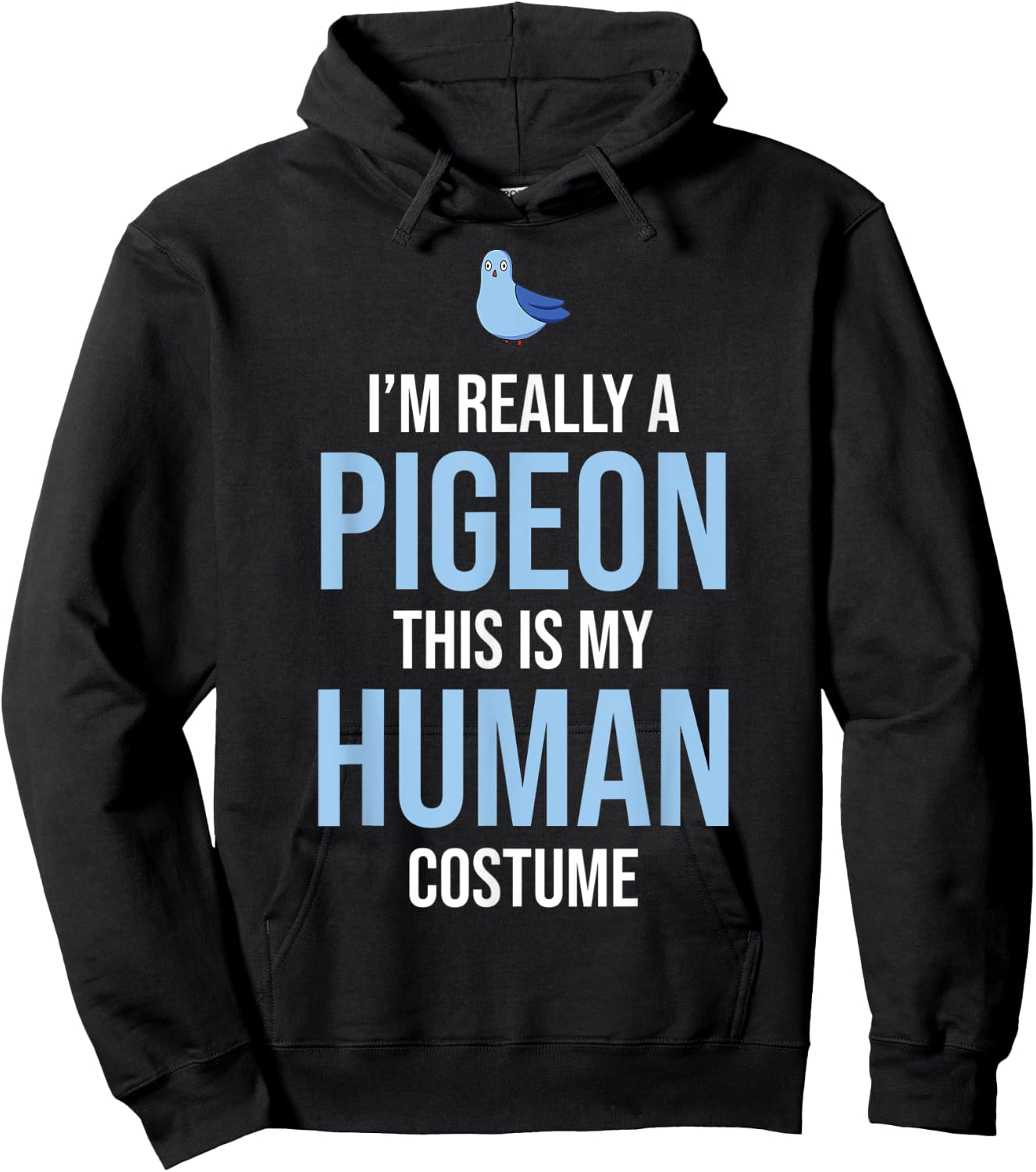 Funny Halloween Pigeon Costume Men Women Adults Kids Hoodie - Hoodie | Black